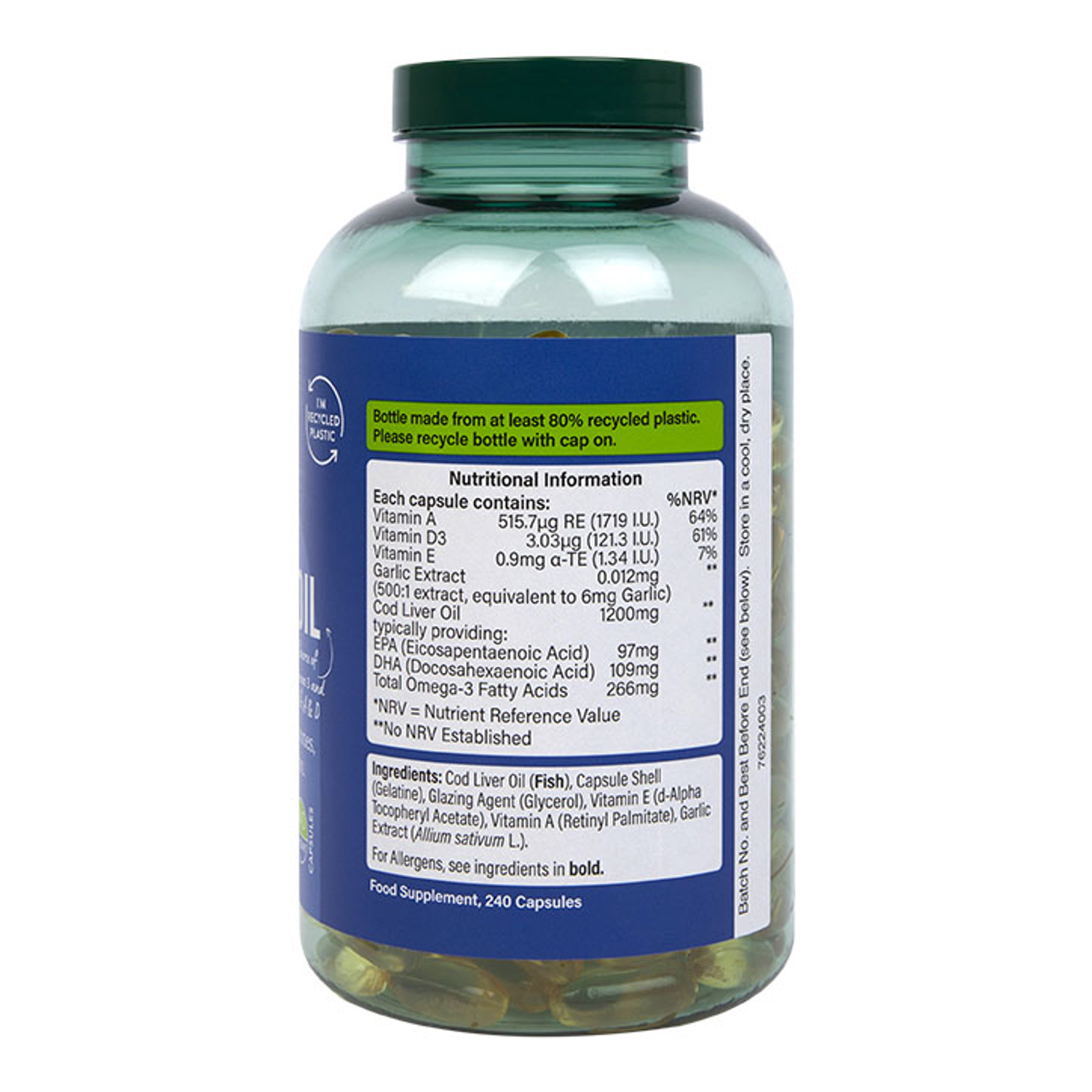 H&B Cod Liver Oil & Odourless Garlic Holland & Barrett