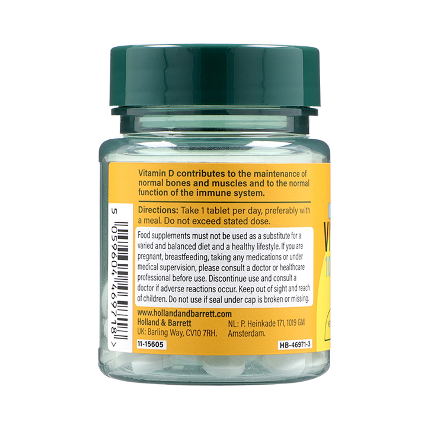 Vitamin D3 1000 I.U. 25ug 90 Tablets Holland & Barrett