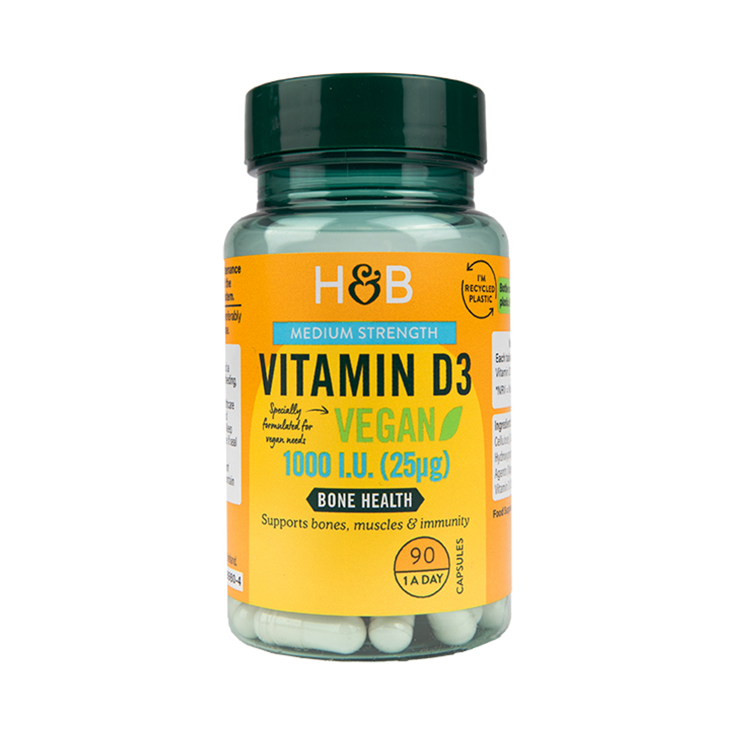 Holland & Barrett Vegan Vitamin D 1000 I.U 25ug 90 Capsules Holland & Barrett