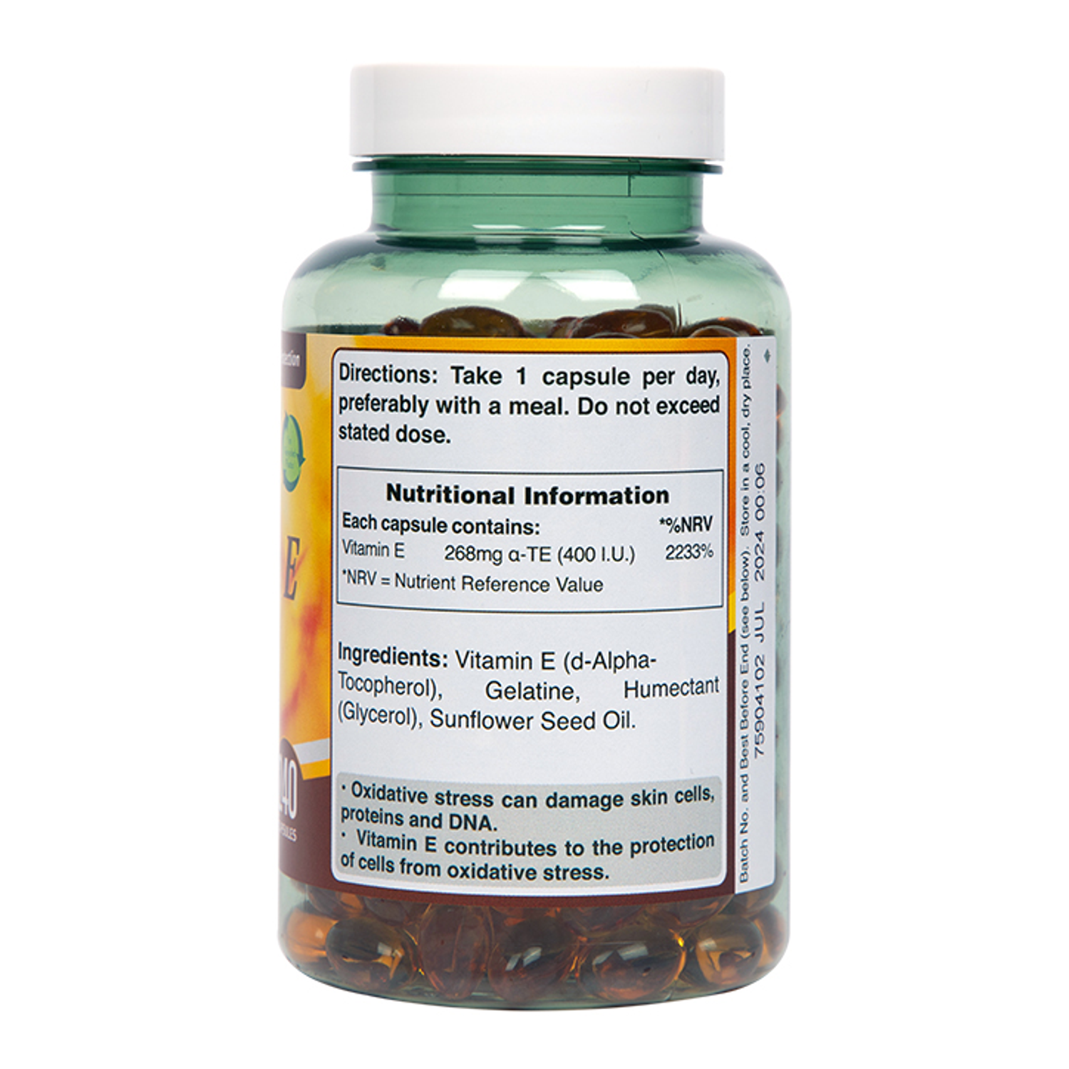 Vitamin E 400iu 240 Capsules | Holland & Barrett