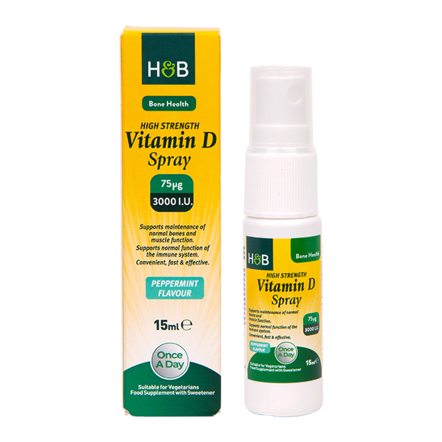 Vitamin D Spray Peppermint 75ug Holland & Barrett