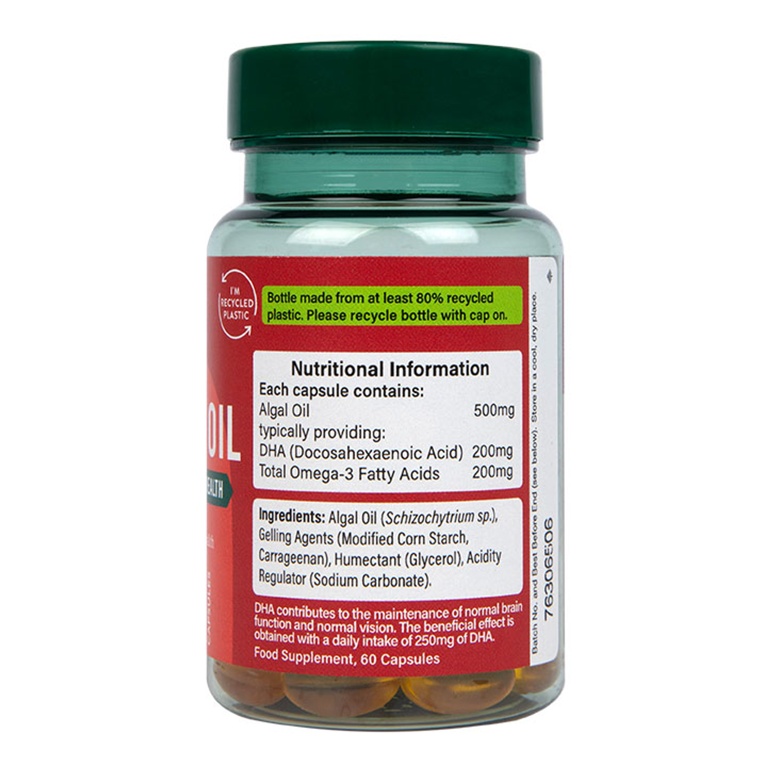 Vegan Omega 3 Oil 500mg 60 Capsules Holland & Barrett