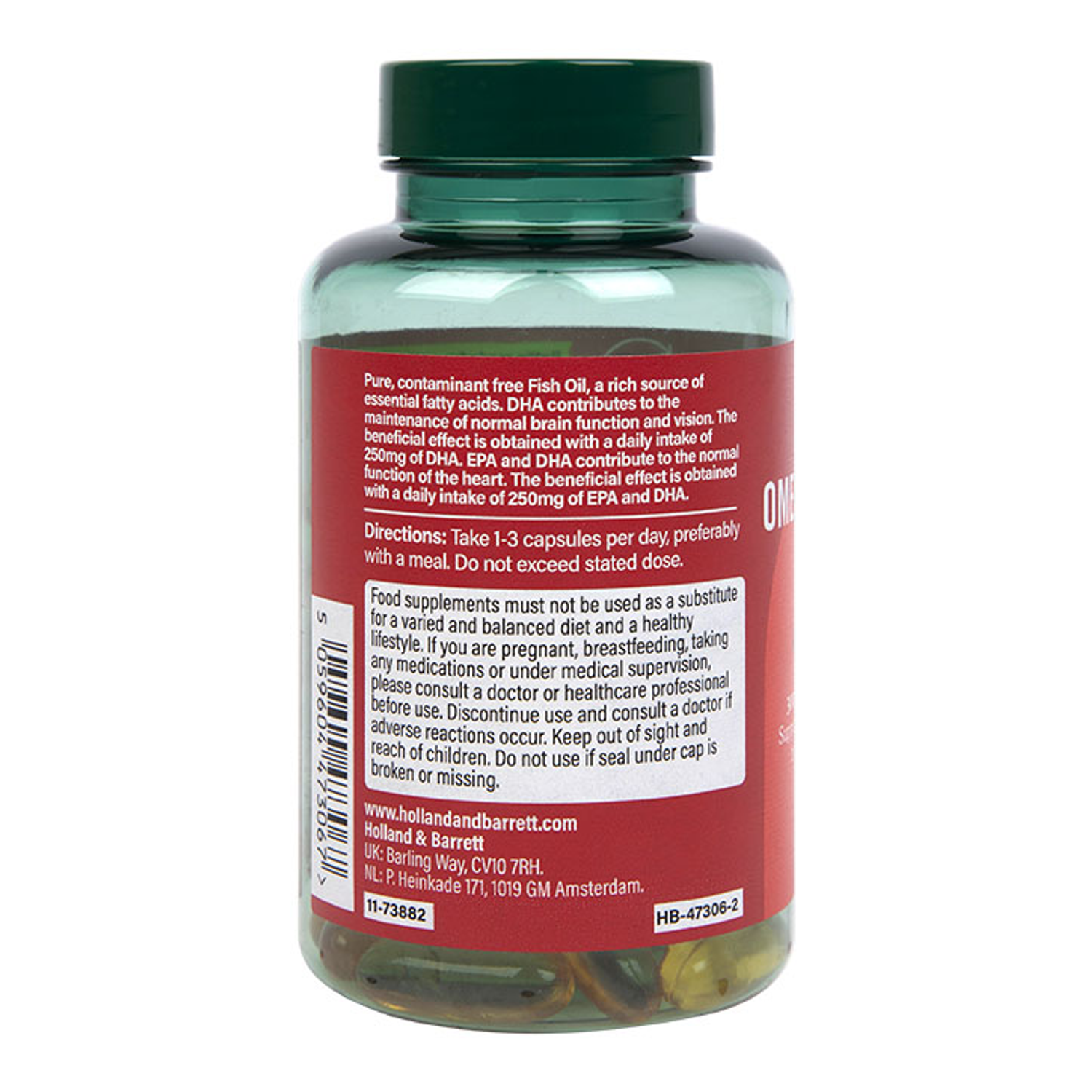 H&B Omega 3 Fish Oil Capsules 1000mg Holland & Barrett