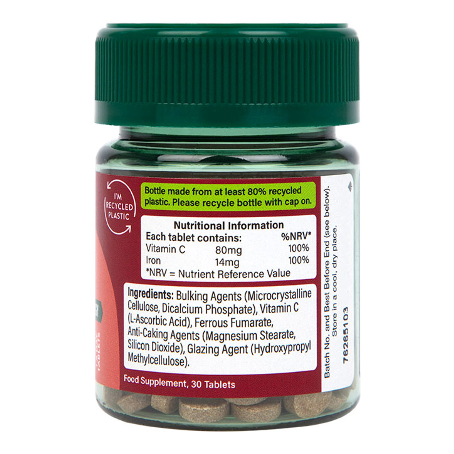 Iron & Vitamin C Tablets Vegan Holland & Barrett