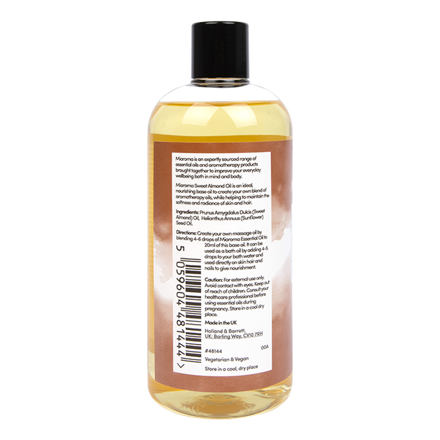 Miaroma Sweet Almond Base Oil 500ml Holland & Barrett