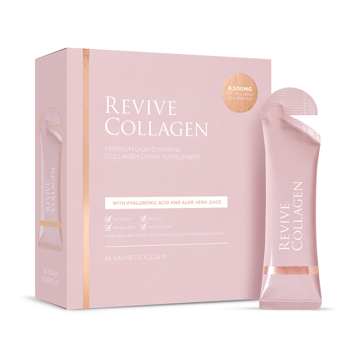 Revive Collagen Premium Liquid Marine Collagen Drink 8,500mgs 14 Sachets