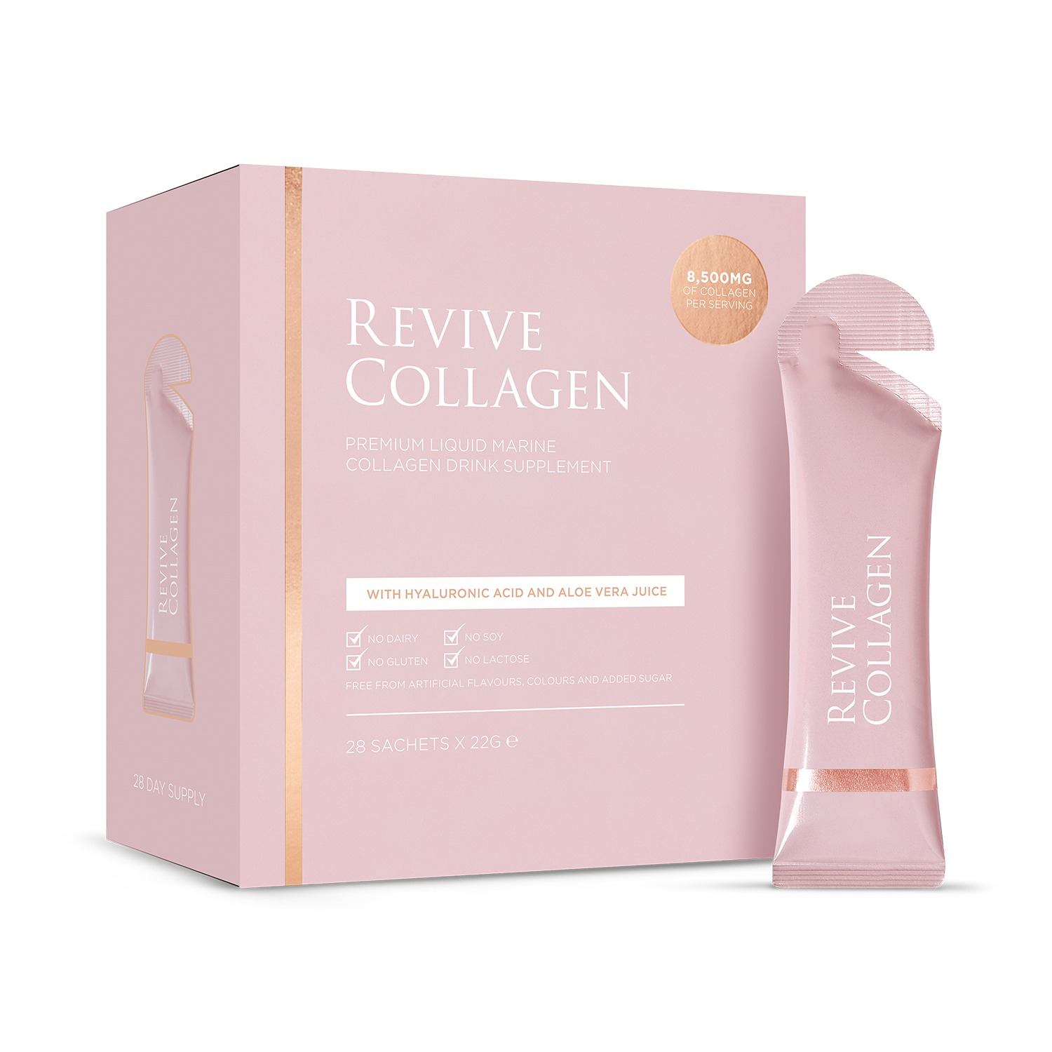 Revive Collagen Premium Liquid Marine Collagen Drink 8,500mgs 28 Sachets
