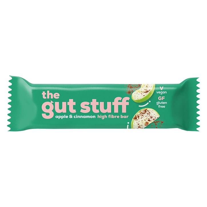 The Gut Stuff Good Fibrations Apple & Cinnamon Snack Bar 35g-1