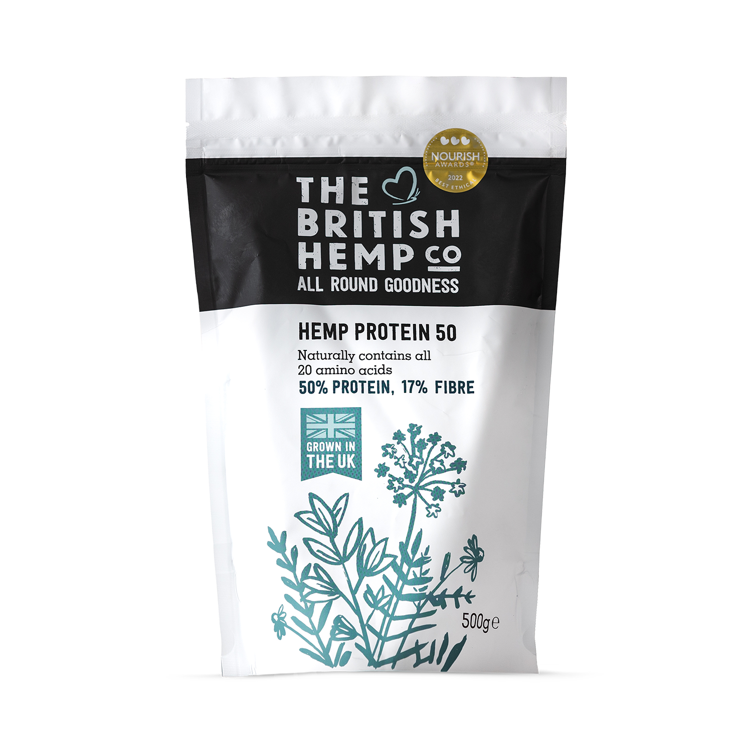 The British Hemp Co Hemp protein powder 50% - 500g