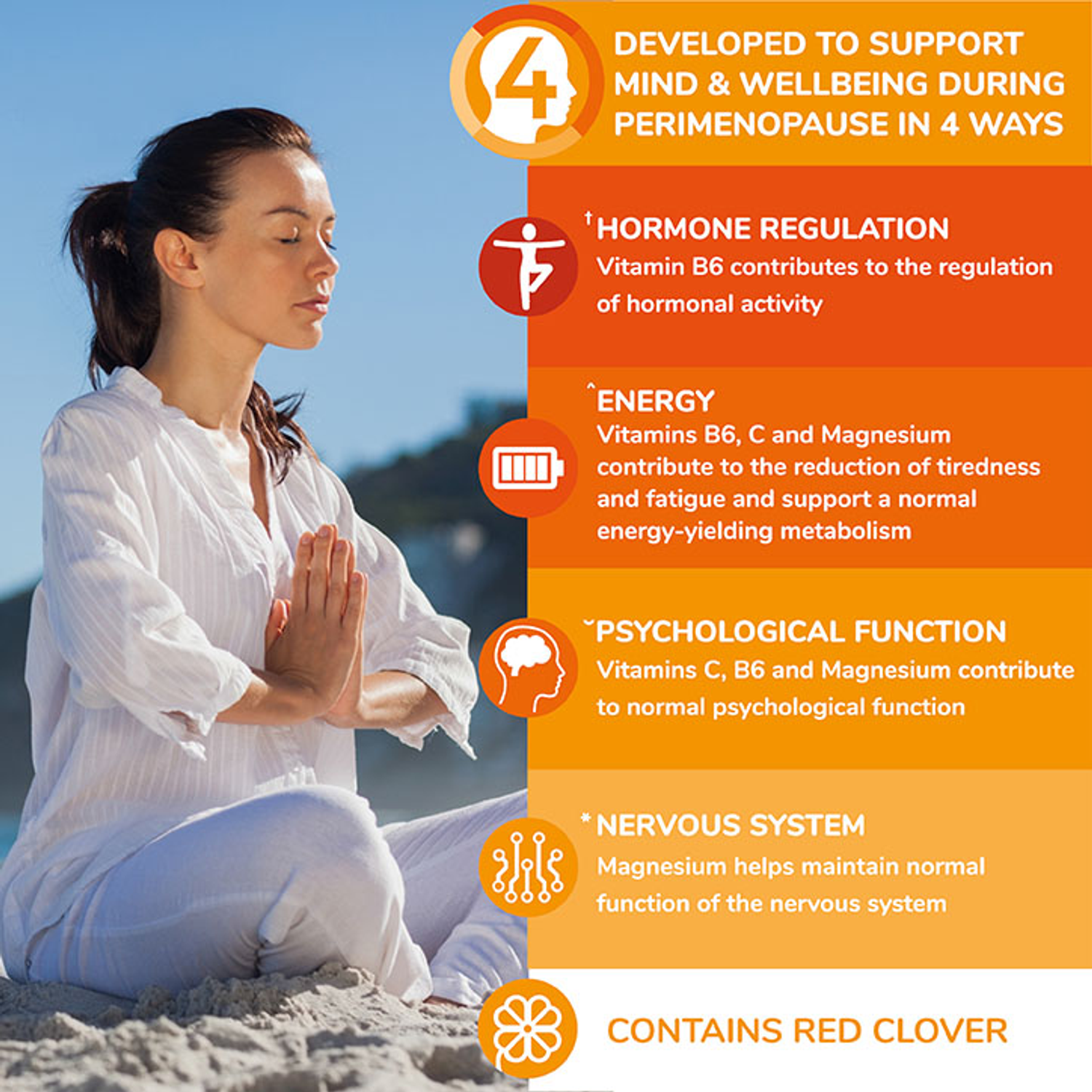 Health & Her Perimenopause Mind+ Food Supplement 60 Capsules Holland