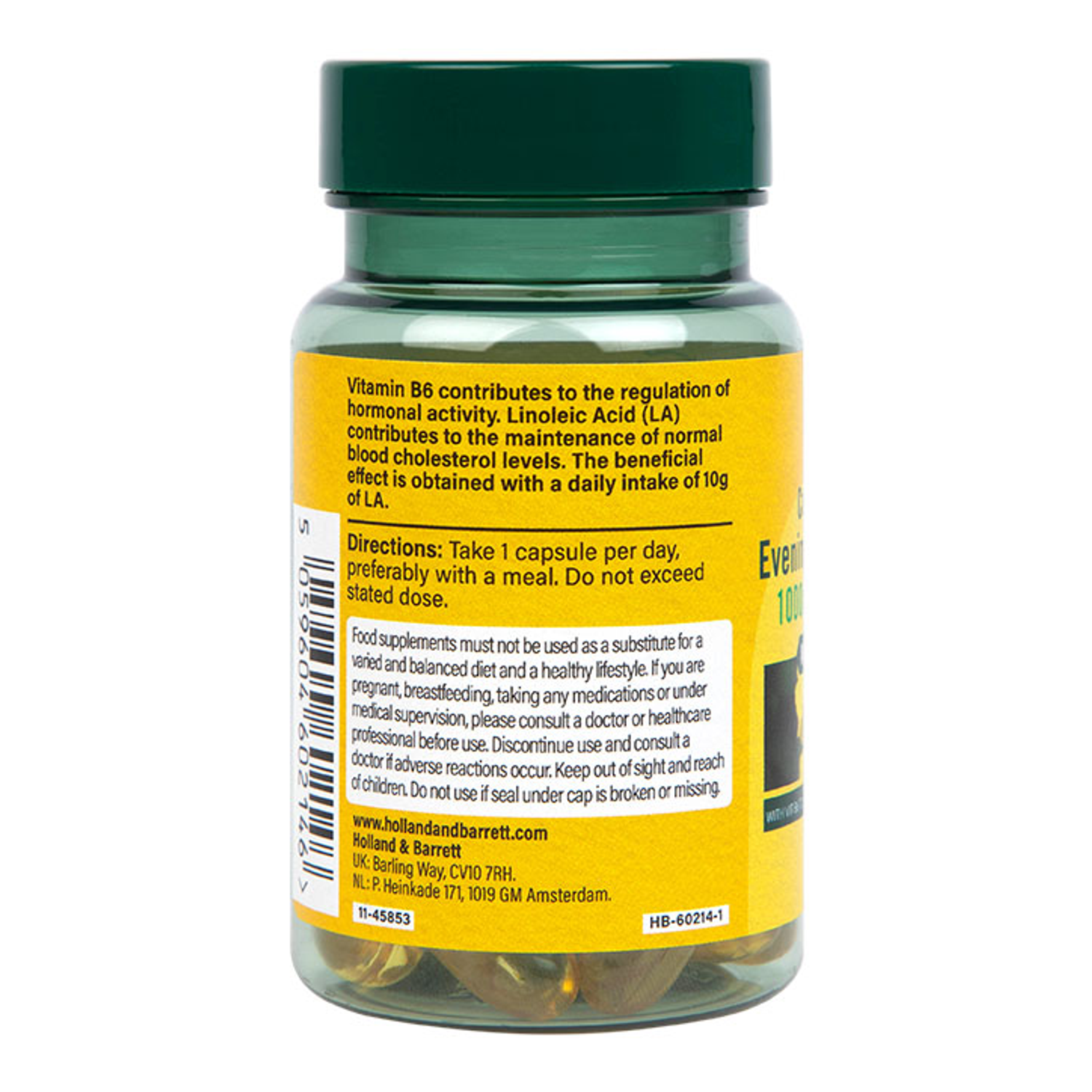 Cold Pressed Evening Primrose Oil 1000mg 30 Capsules Holland & Barrett