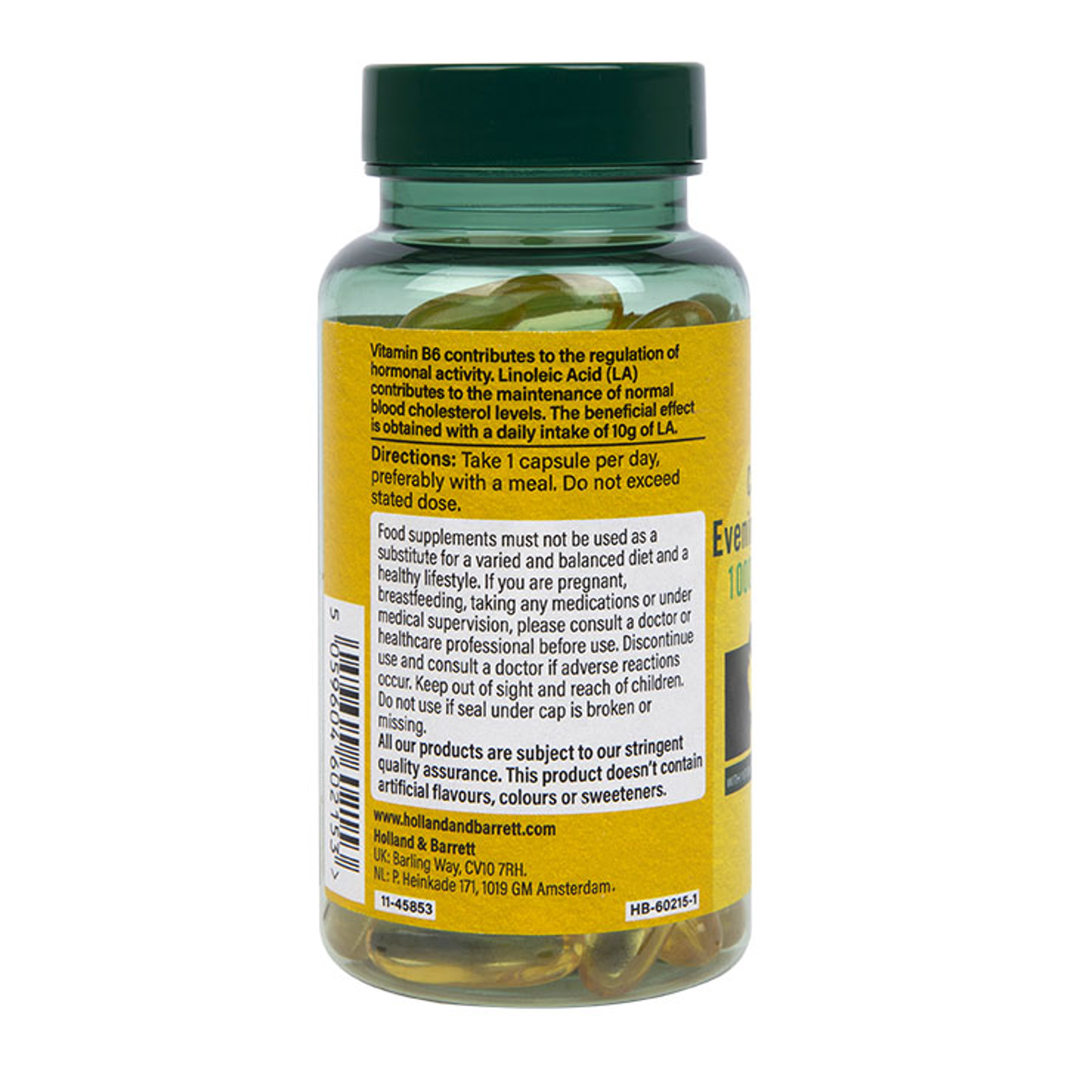 Holland & Barrett Cold Pressed Evening Primrose Oil 1000mg 60 Capsules