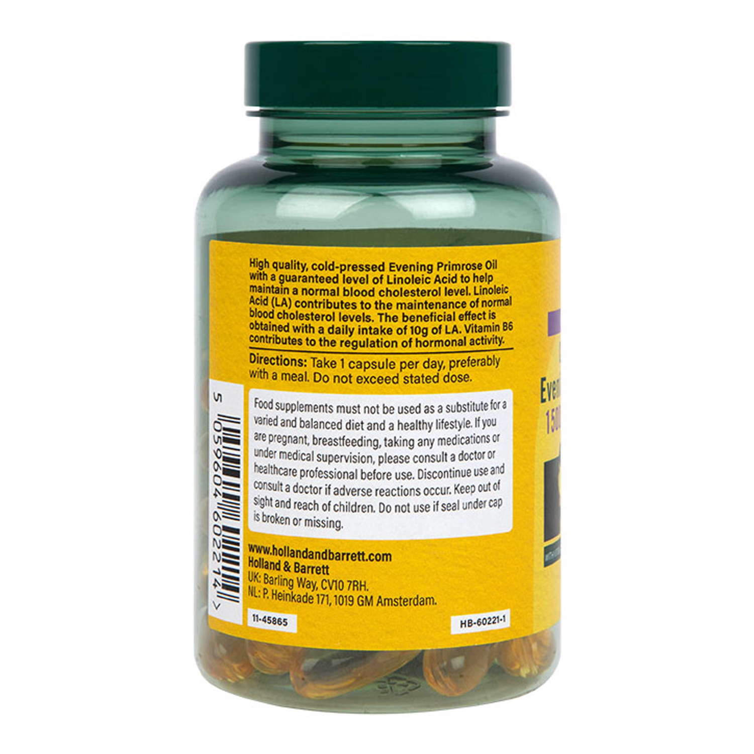 Evening Primrose Oil 1500mg 60 Capsules Holland & Barrett