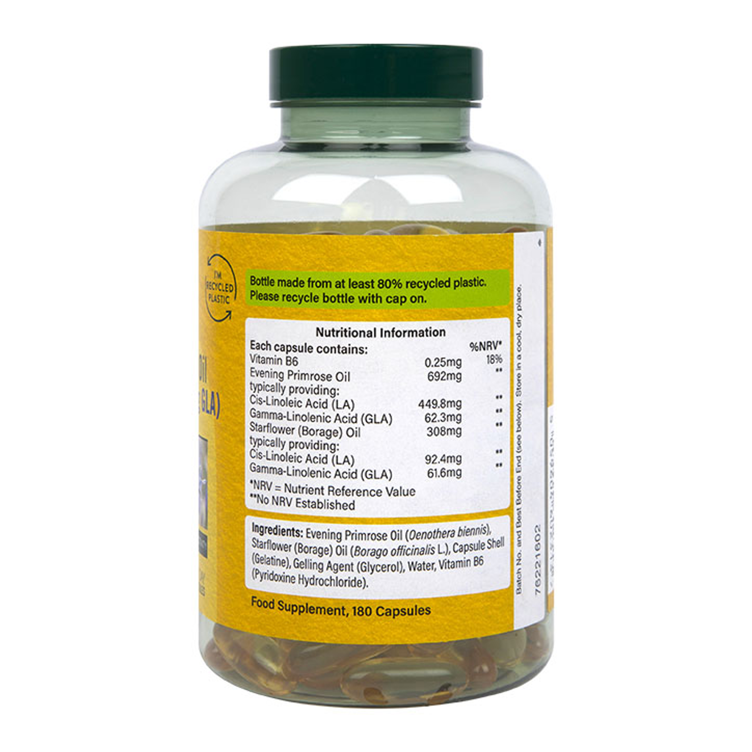 Evening Primrose Oil + Starflower Oil 180 Capsules H&B