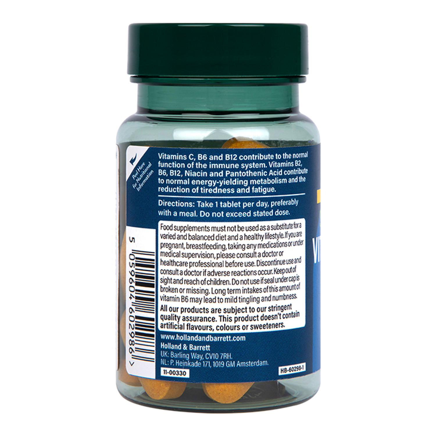 Busy B Complex with Vitamin C Tablets 500mg Vegan Holland & Barrett