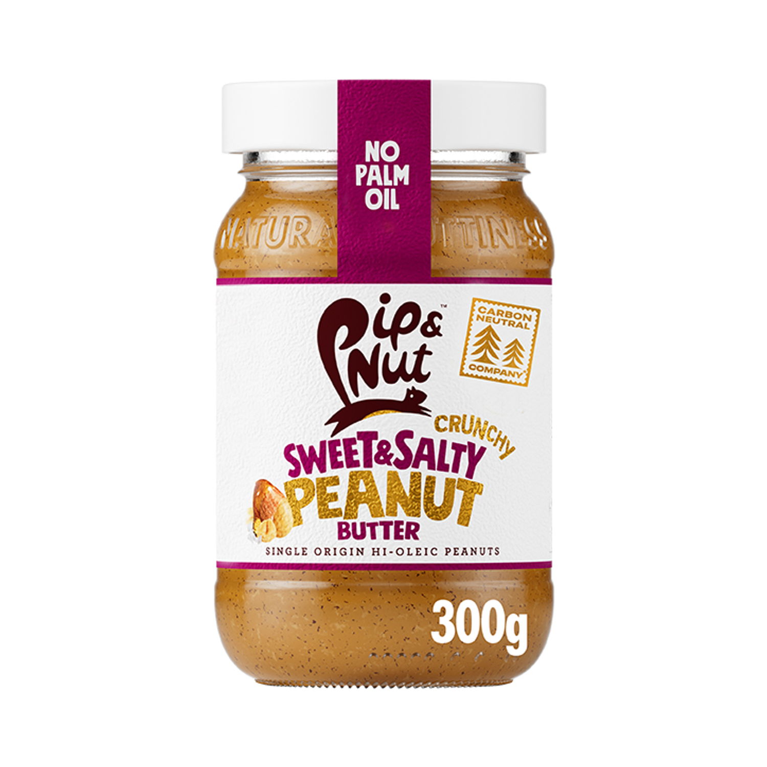 Pip & Nut Crunchy Sweet & Salty Peanut Butter 300g Holland & Barrett