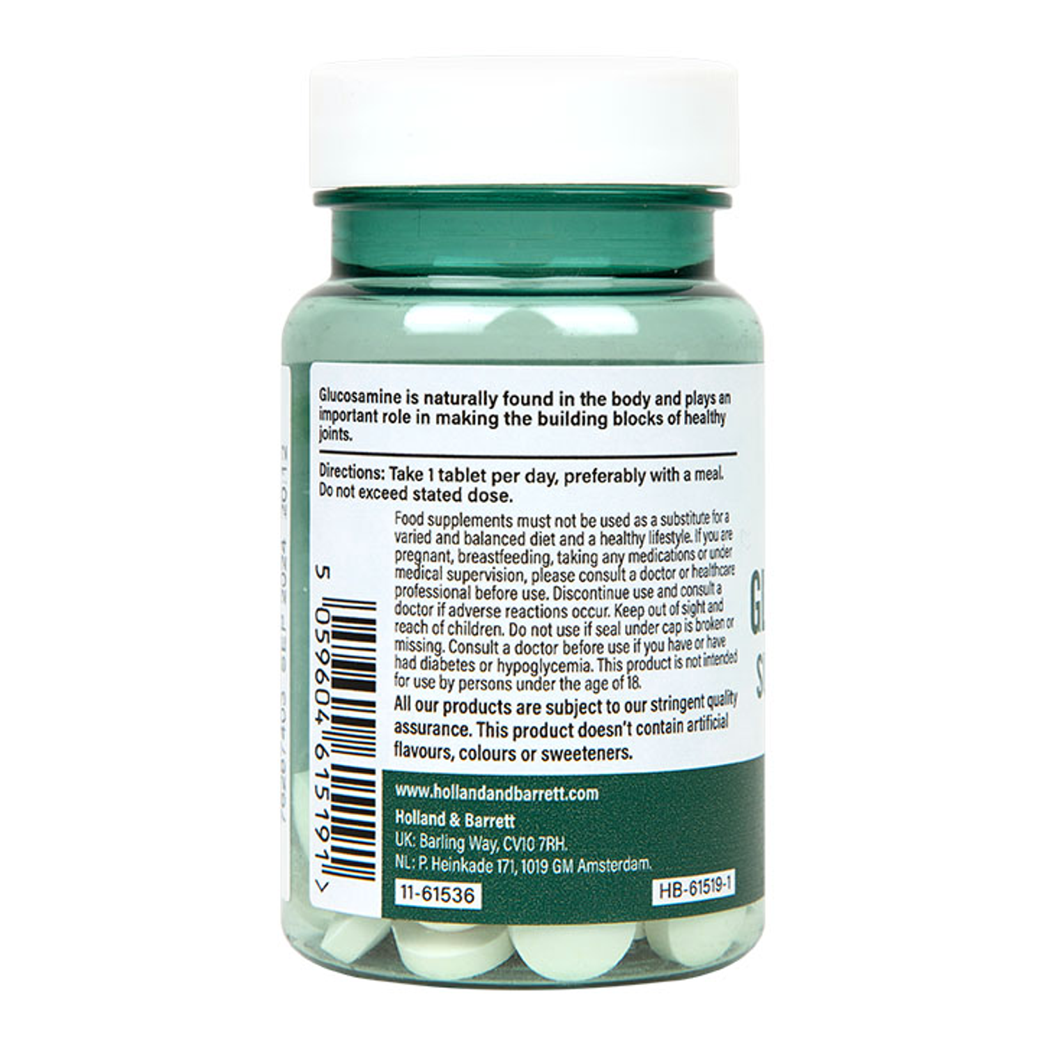H&B Value Glucosamine Sulphate 300mg 30 Tablets Holland & Barrett