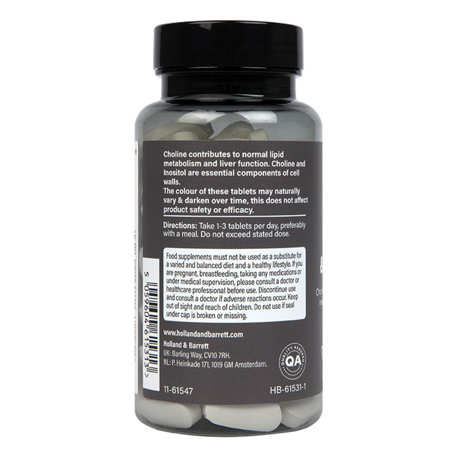 PE Nutrition Choline & Inositol 100 Tablets Holland & Barrett