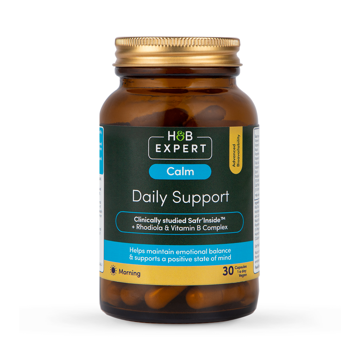 H&B Expert Calm Daily Support Saffron 30 Capsules