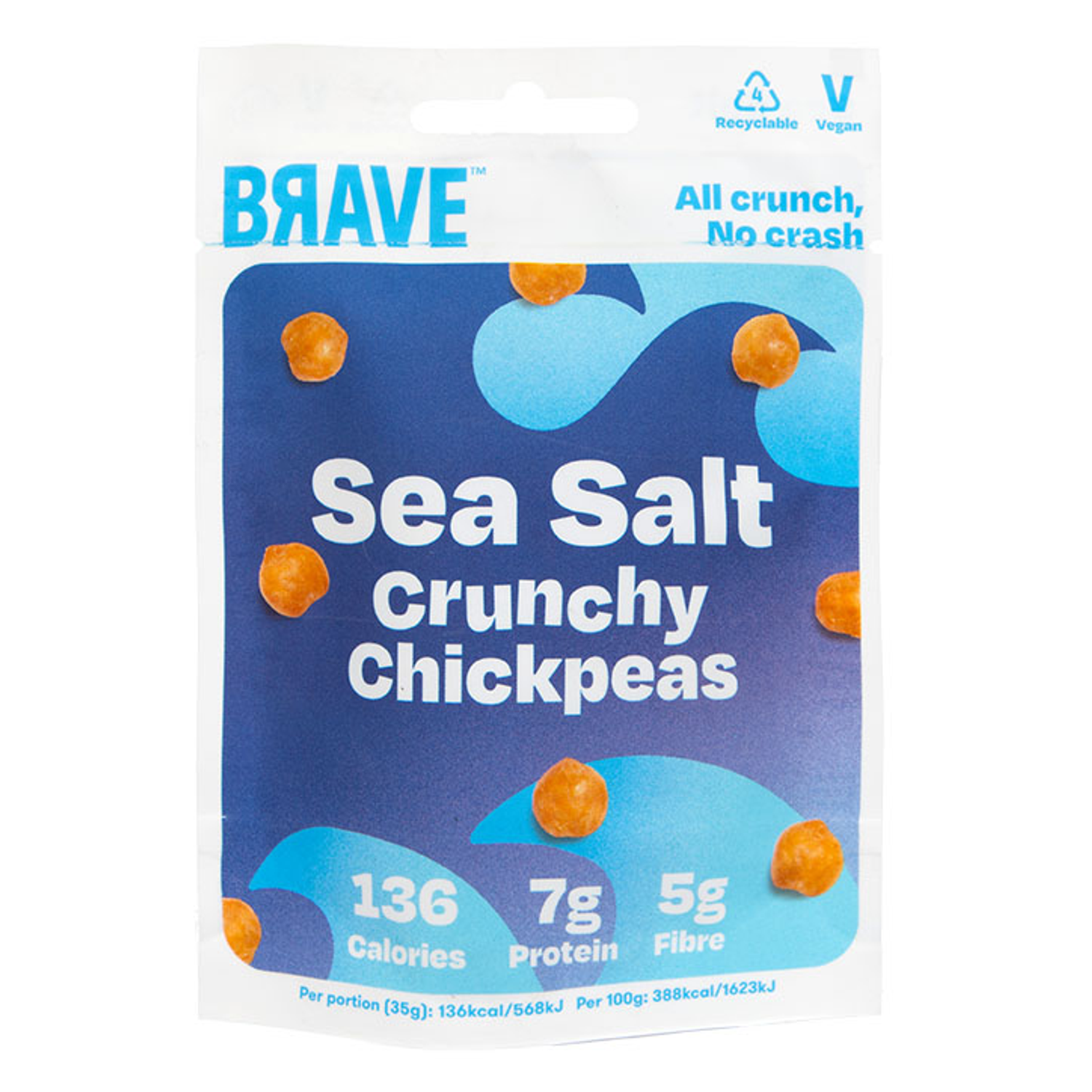 BRAVE Crunchy Chickpeas Sea Salt Holland & Barrett