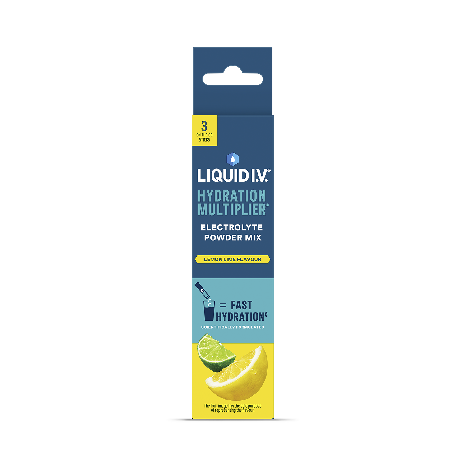 Liquid I.V. Hydration Electrolyte Powder Mix Lemon Lime 3 Sachets