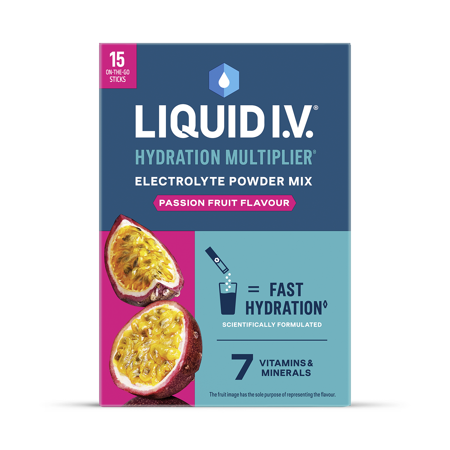 Liquid I.V. Hydration Electrolyte Powder Mix Passion Fruit 15 Sachets