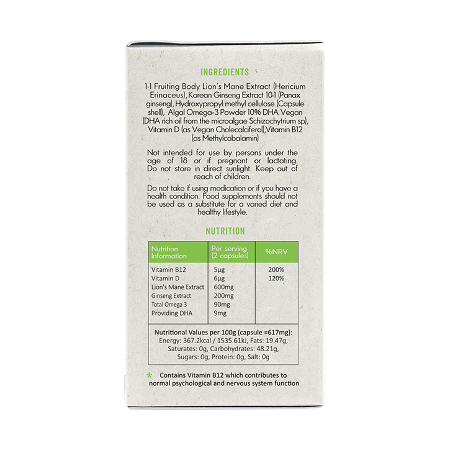 Grass & Co. FOCUS Lion's Mane Mushrooms with Ginseng + Omega3 Vegan Capsules Holland & Barrett Grass & Co. FOCUS Lion's Mane Mushrooms with Ginseng + Omega3 Vegan Capsules Holland & Barrett