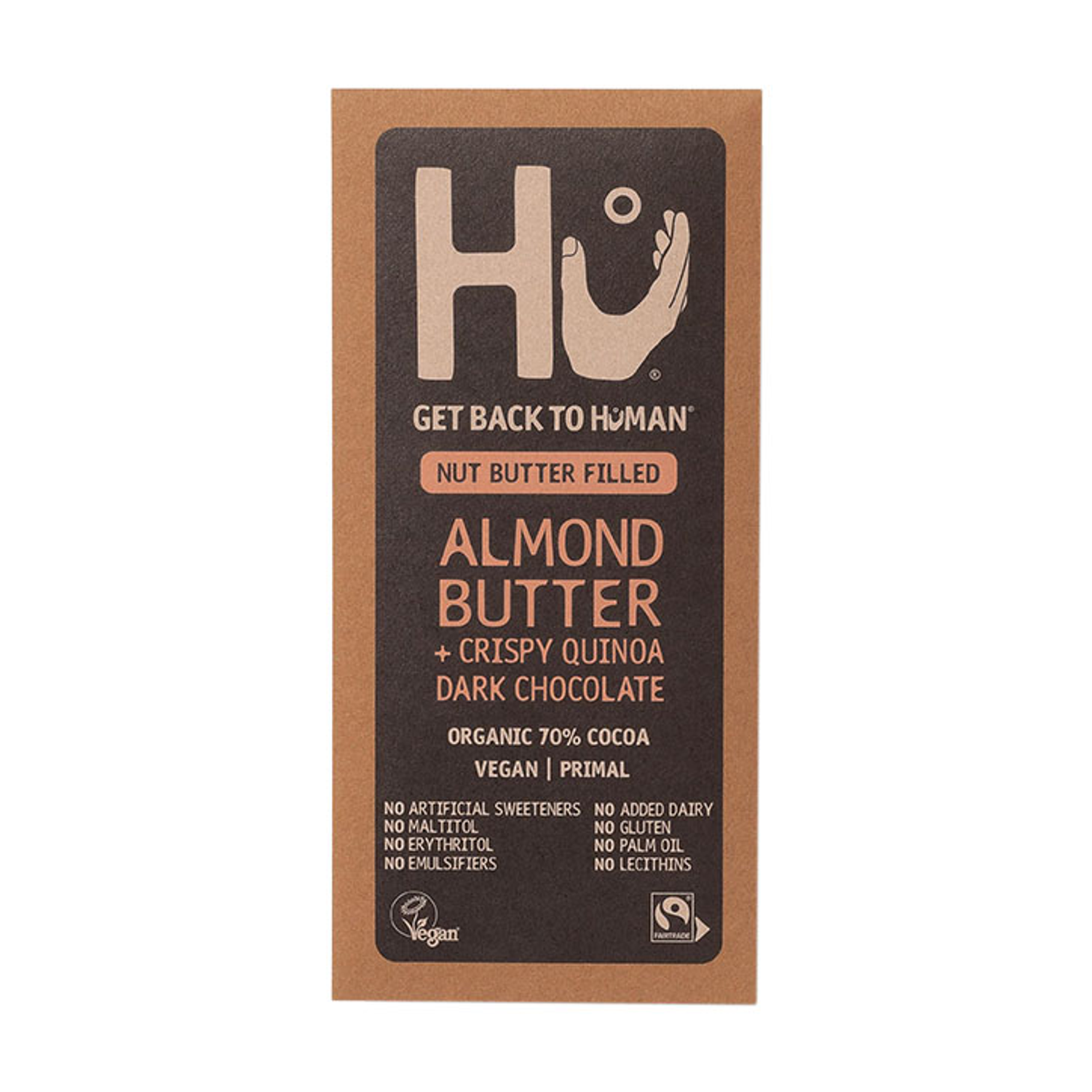 Hu Almond Butter & Crispy Quinoa Dark Chocolate Bar 60g Holland & Barrett