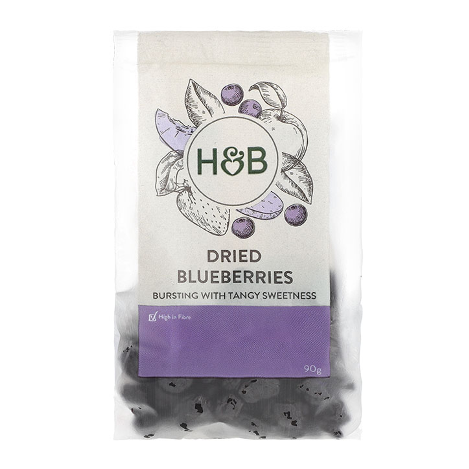 Holland & Barrett Dried Blueberries 90g Holland & Barrett
