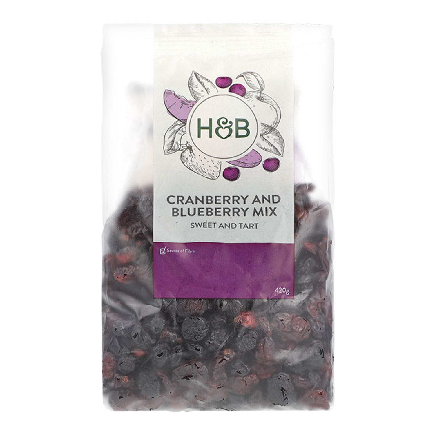 Holland & Barrett Cranberry & Blueberry Mix 420g Holland & Barrett