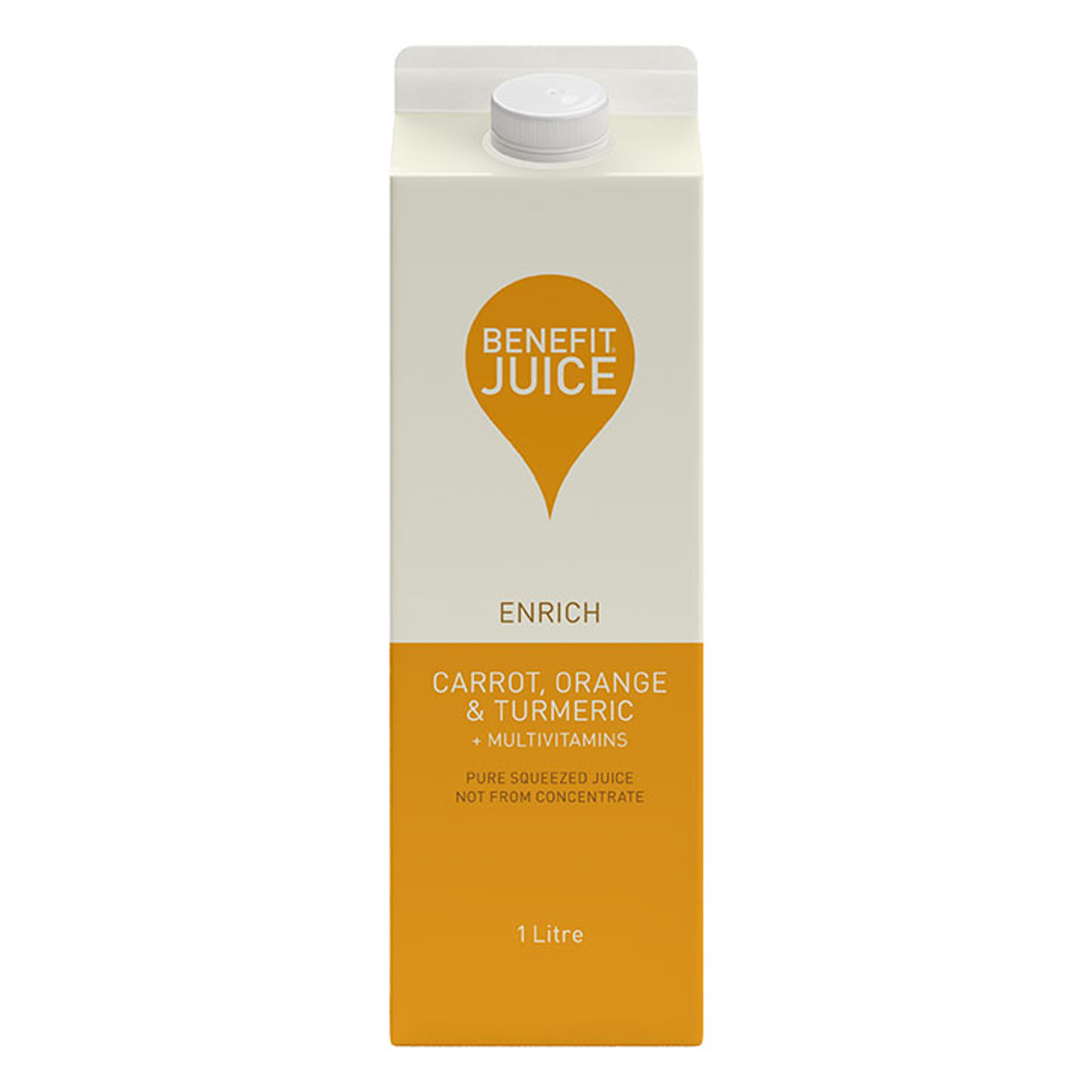 Benefit Carrot, Orange & Turmeric Juice + Multivitamins 1L Holland & Barrett