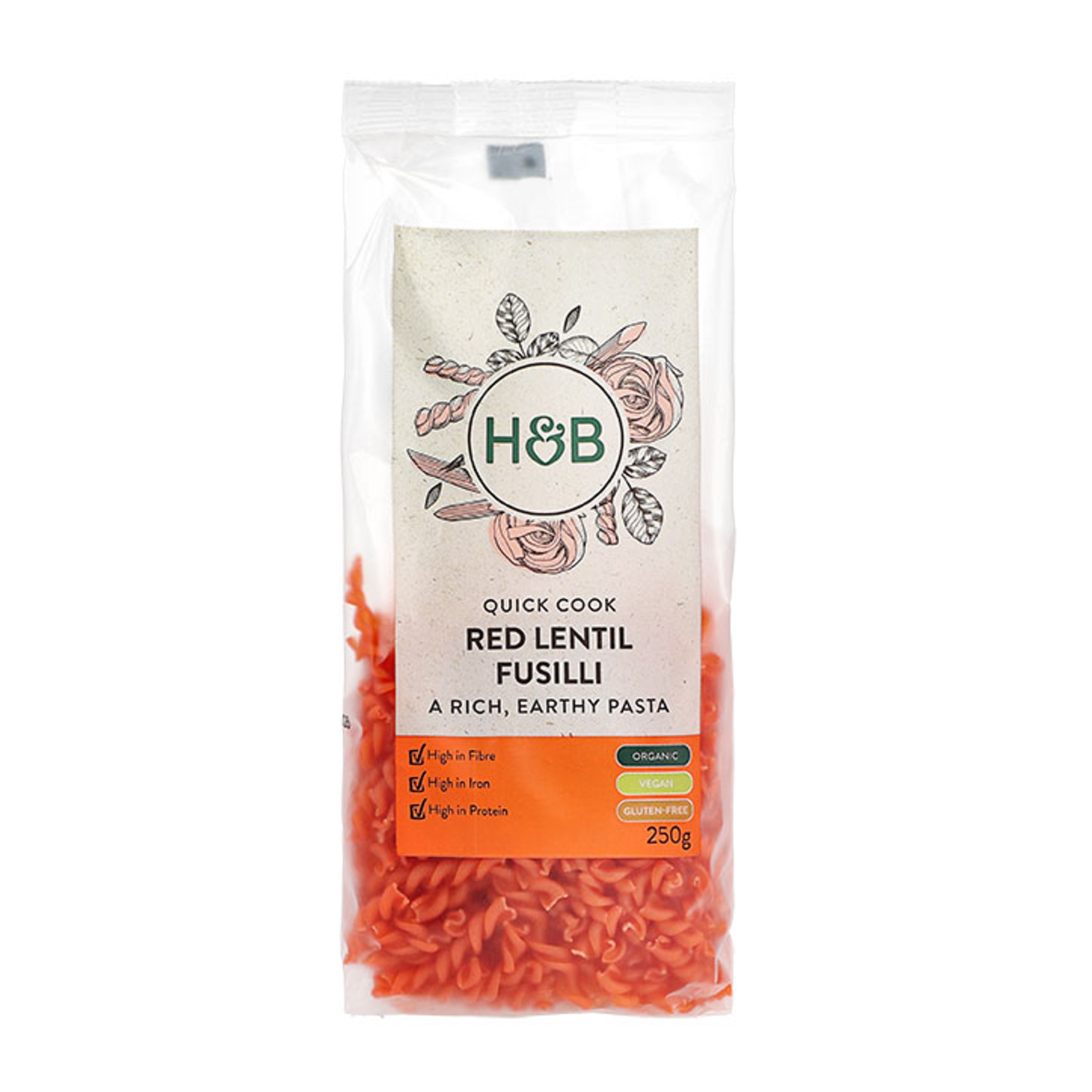 Holland & Barrett Red Lentil Fusilli