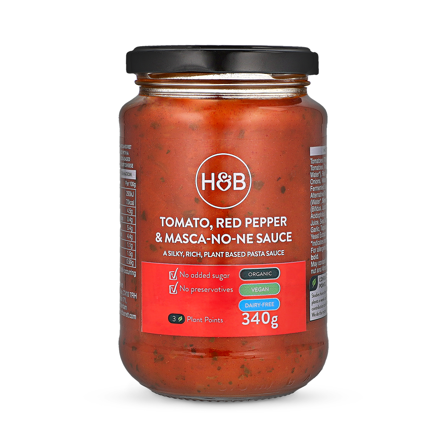 Holland & Barrett Tomato, Red Pepper & Masca-No-Ne Sauce
