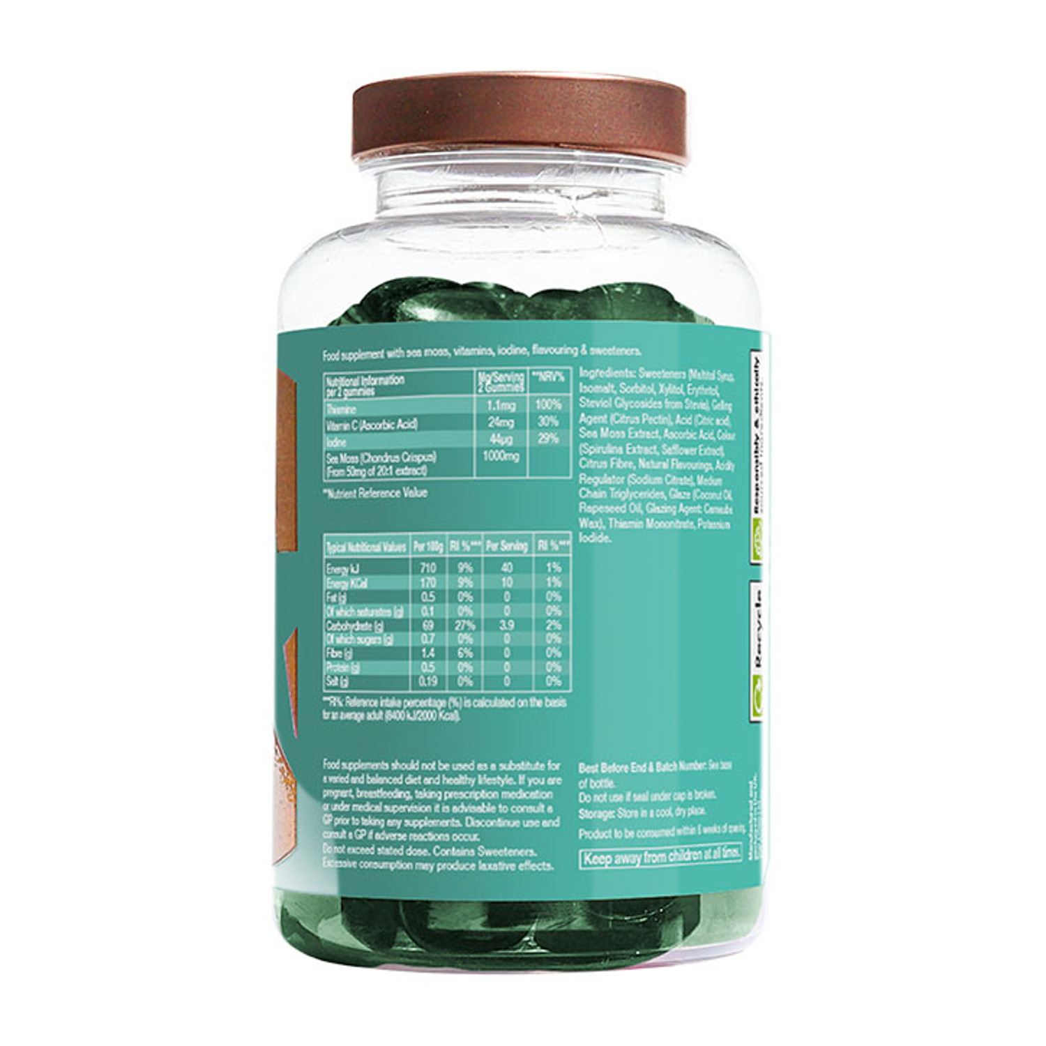 Starpowa Seamoss 1000mg 60 Gummies Holland & Barrett