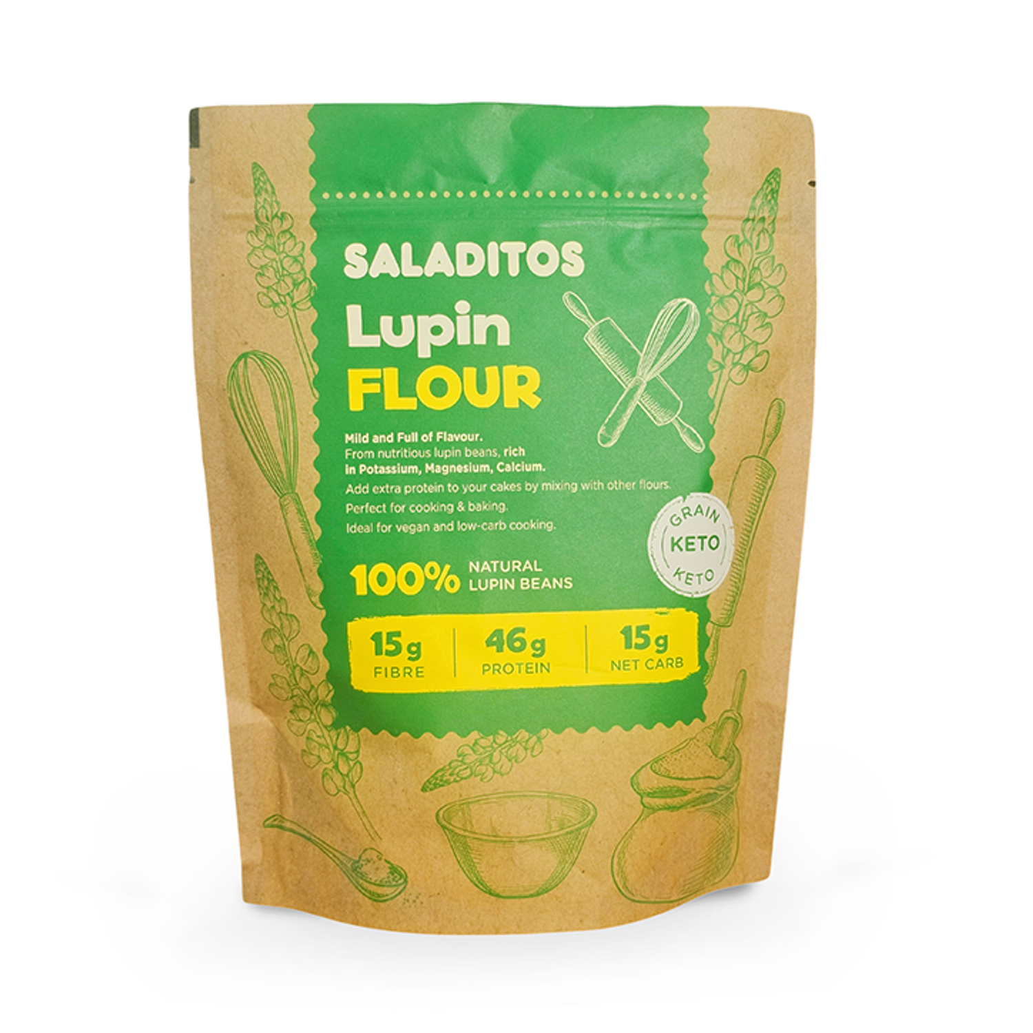 Saladitos Lupin Flour 400g Holland & Barrett