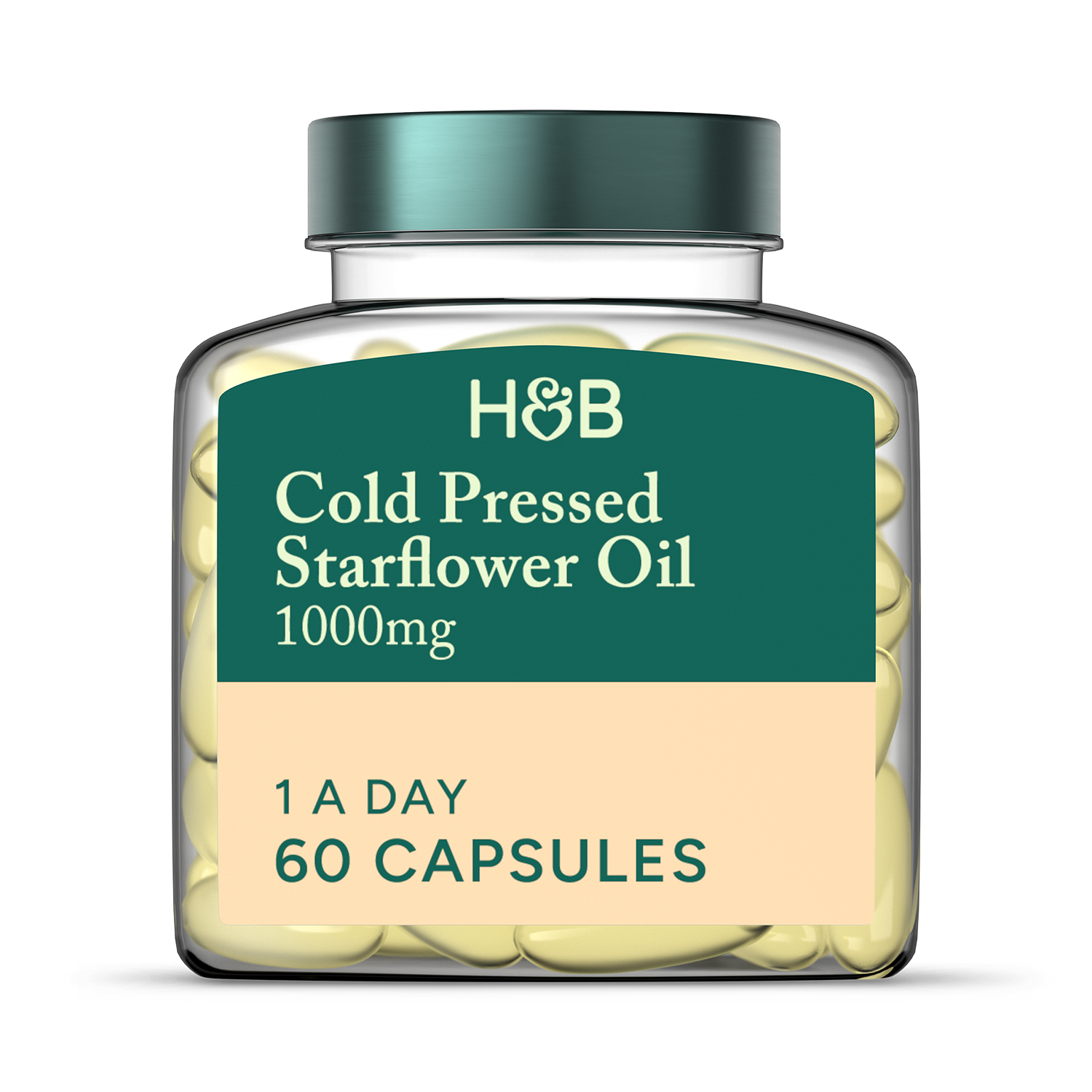 Holland & Barrett Starflower Oil 60 Capsules 1000mg with Vitamin B6