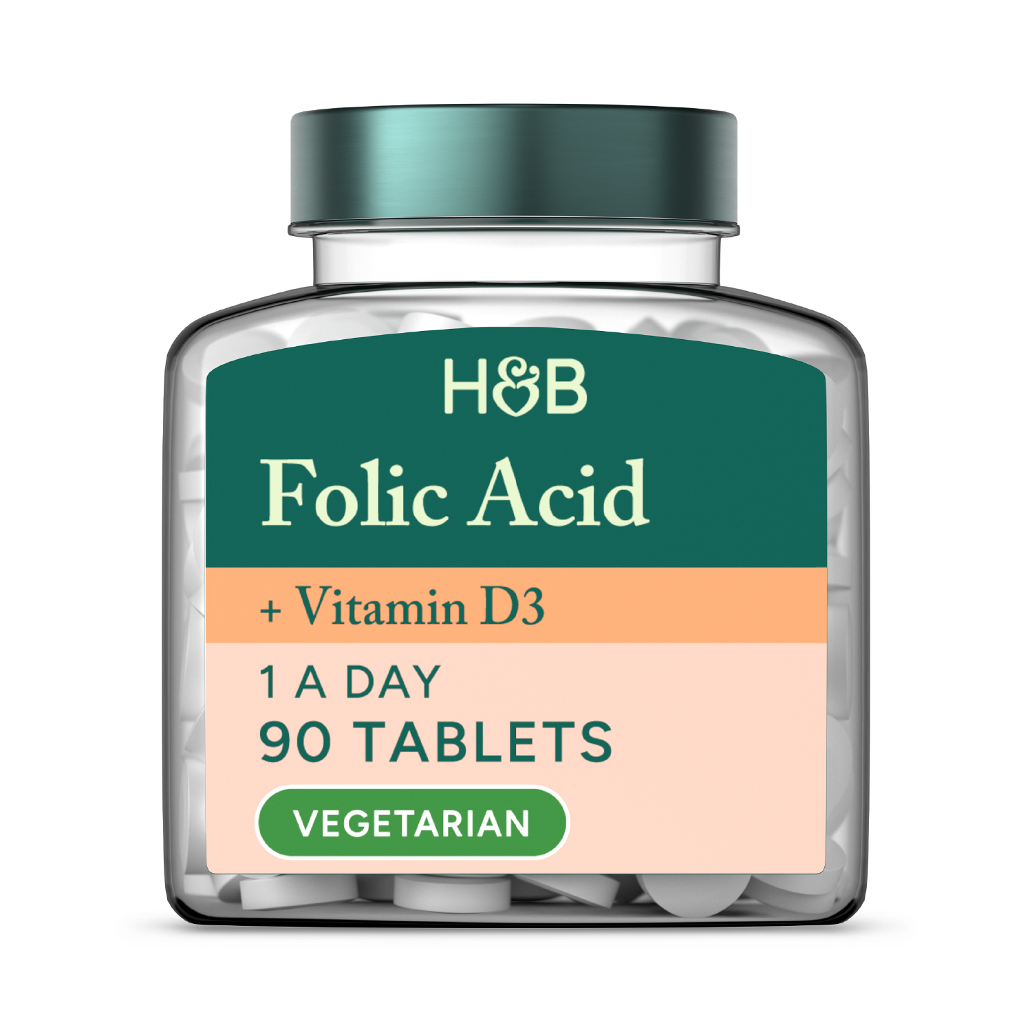 Holland & Barrett Folic Acid & Vitamin D3 90 Tablets
