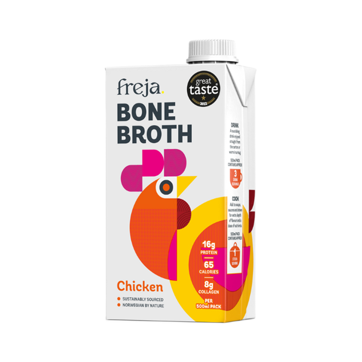 Freja Chicken Bone Broth 500ml Holland & Barrett