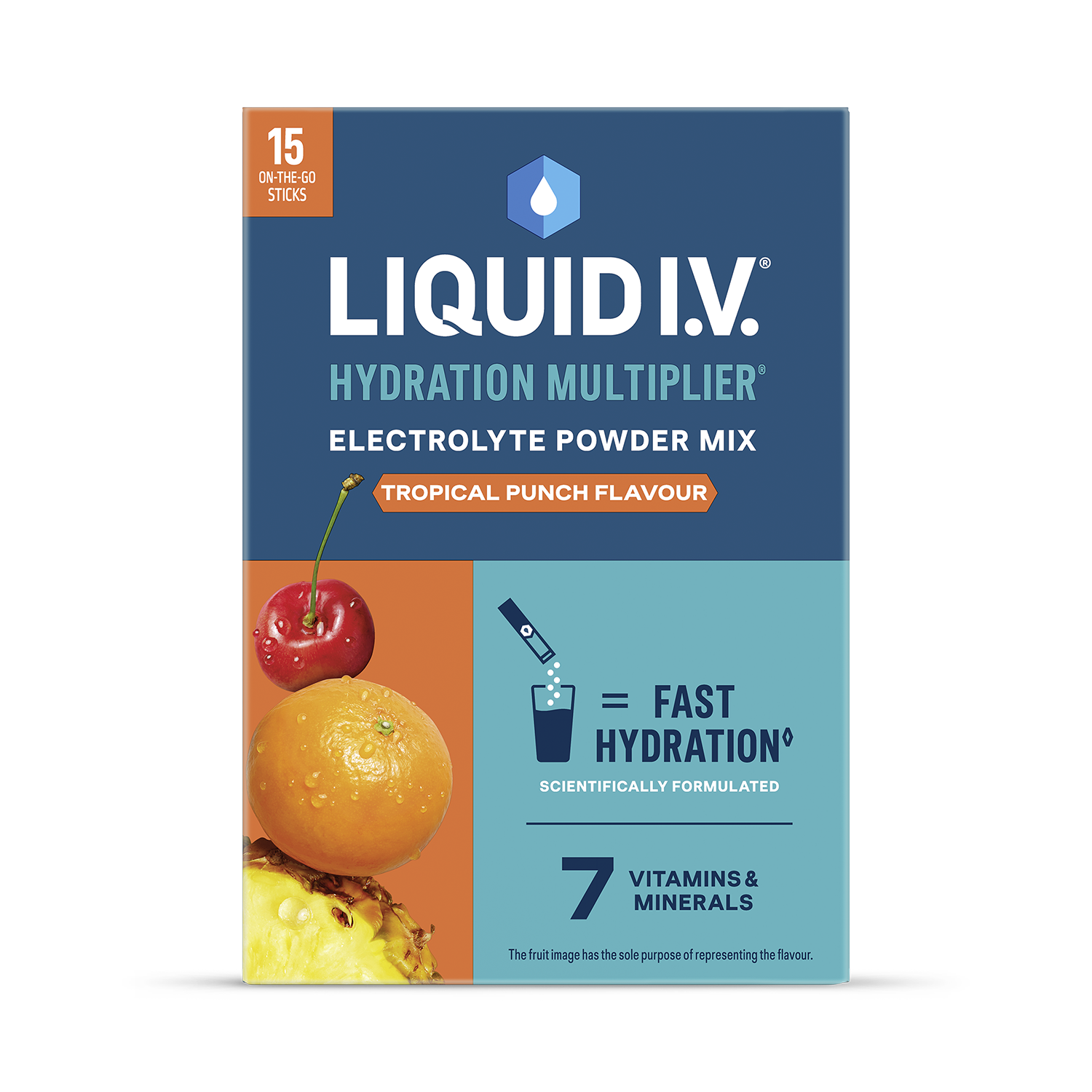 Liquid I.V. Hydration Electrolyte Powder Mix Punch 15 Sachets