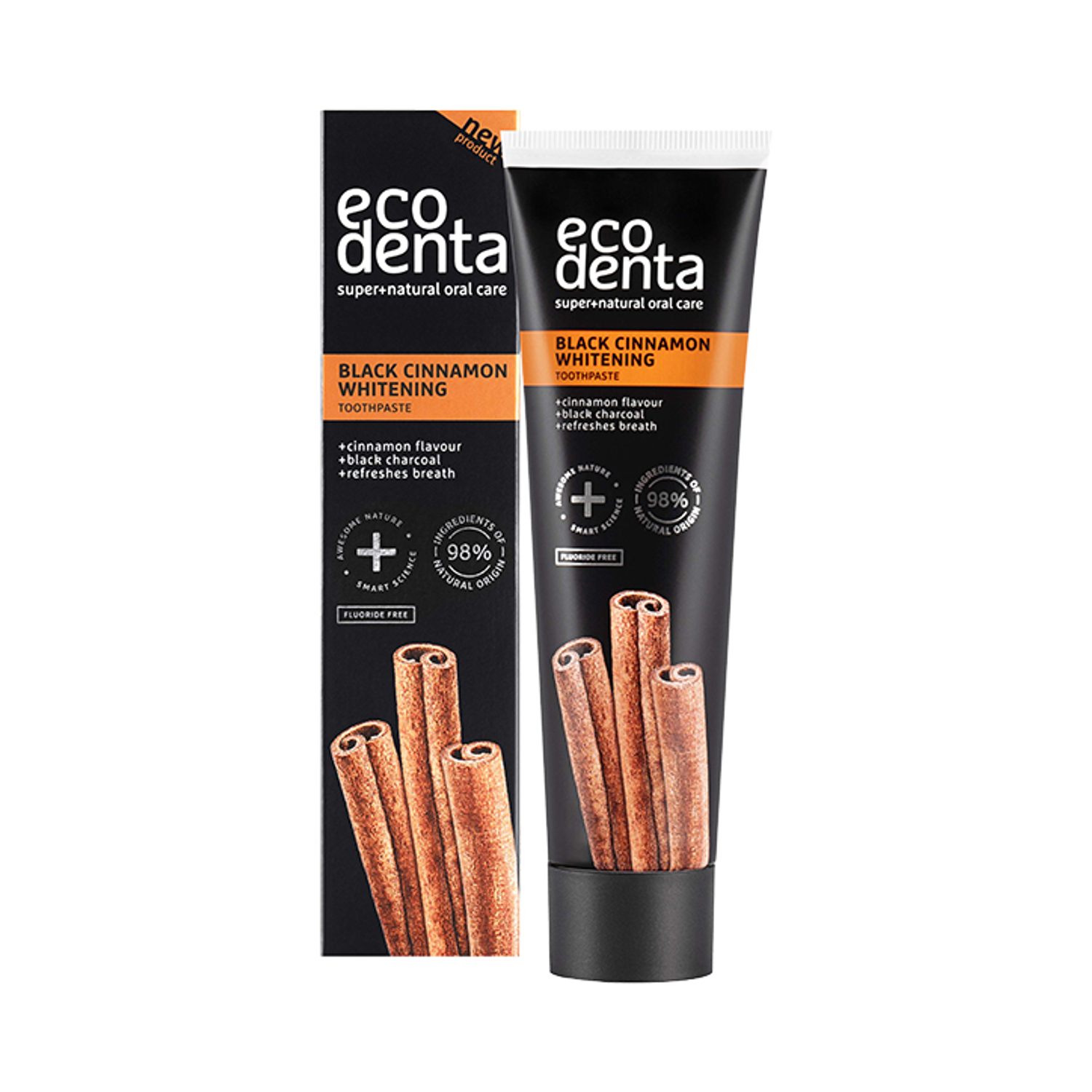 Ecodenta Black Cinnamon Whitening Toothpaste 100ml Holland & Barrett