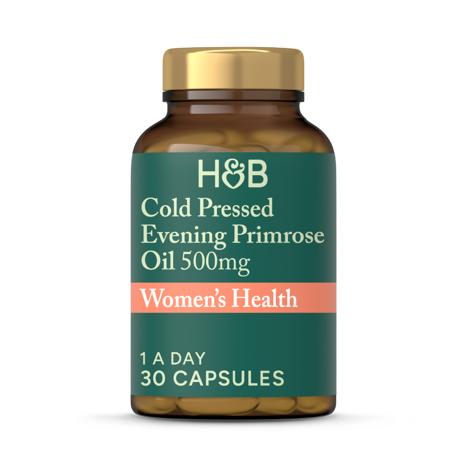 Holland & Barrett Cold Pressed Evening Primrose Oil 500mg 30 Capsules
