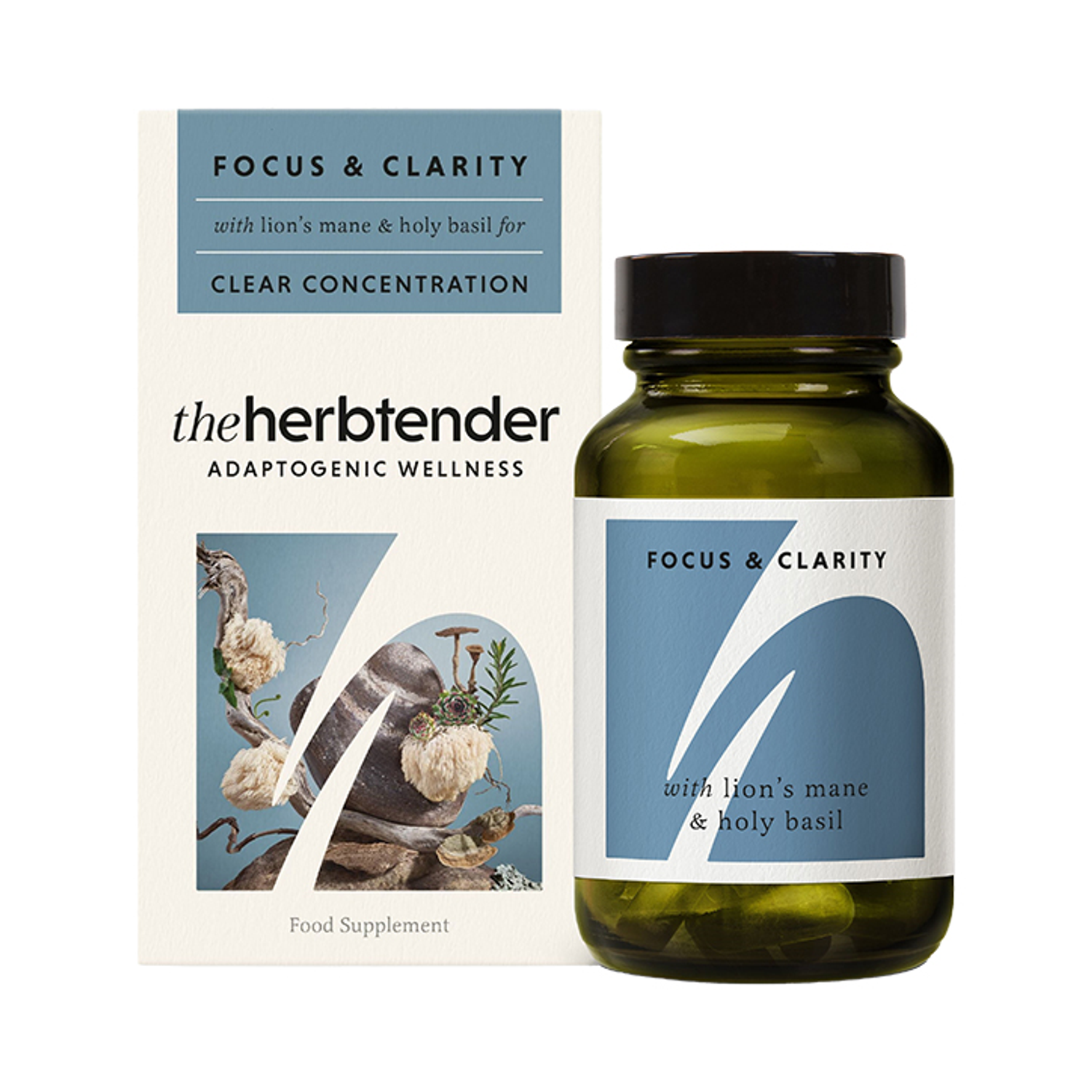 The Herbtender FOCUS & CLARITY with Lion’s Mane and Holy Basil 60 Vegan
