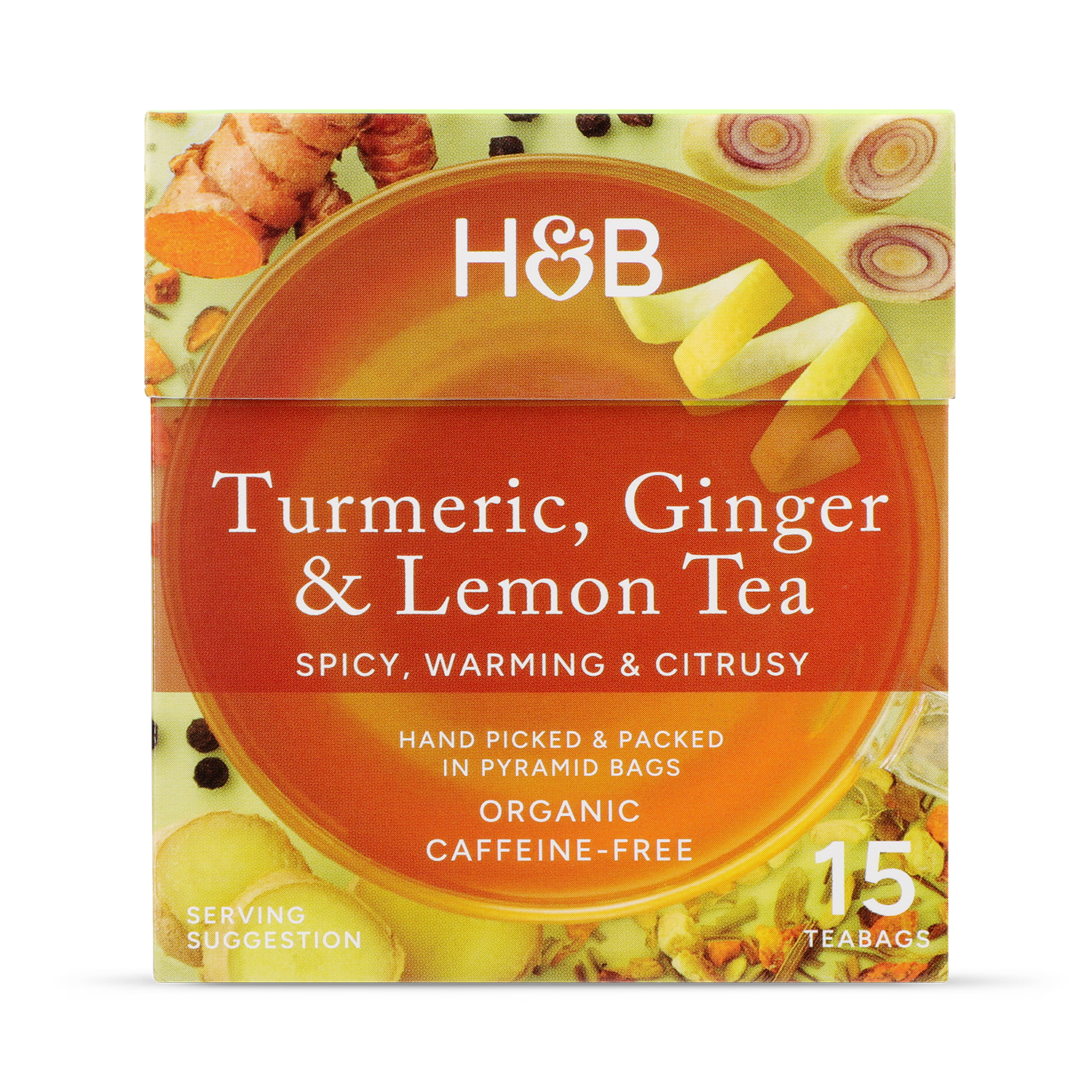 Holland & Barrett Turmeric, Ginger & Lemon Tea 15 Tea Bags