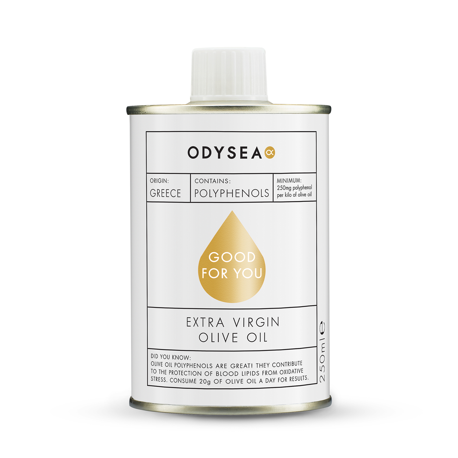 Odysea Greek Extra Virgin Olive Oil 250ml | Holland & Barrett