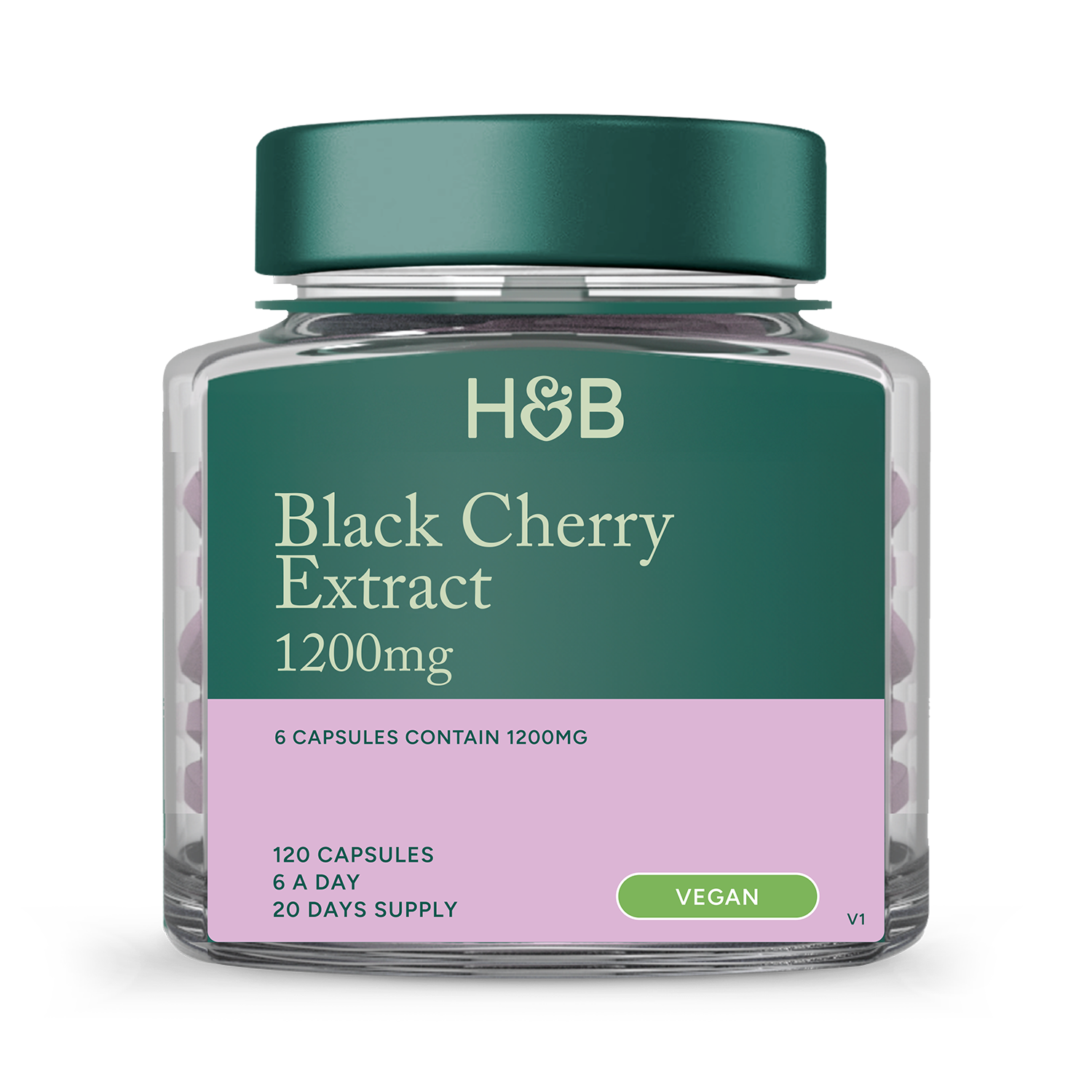 Holland & Barrett Black Cherry Extract 120 Capsules