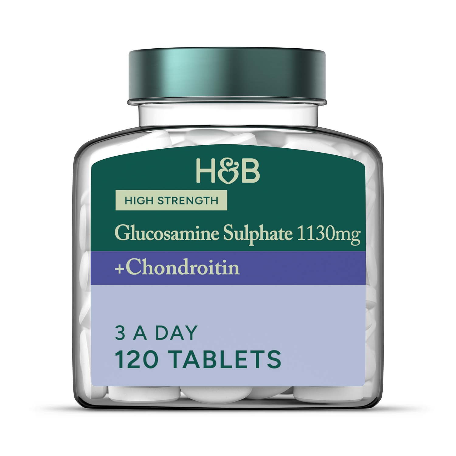 Holland & Barrett High Strength Glucosamine Sulphate & Chondroitin 120 Tablets