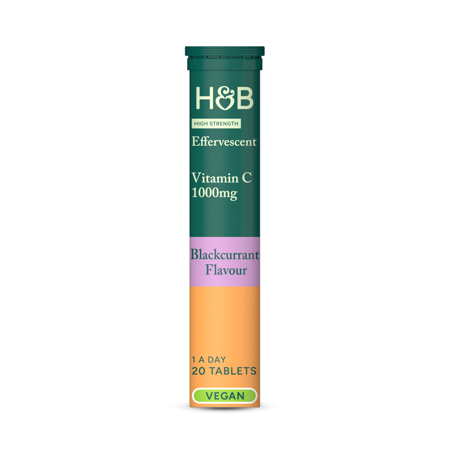 Holland & Barrett High Strength Effervescent Vit C & Zinc 20 Effervescent Tablets