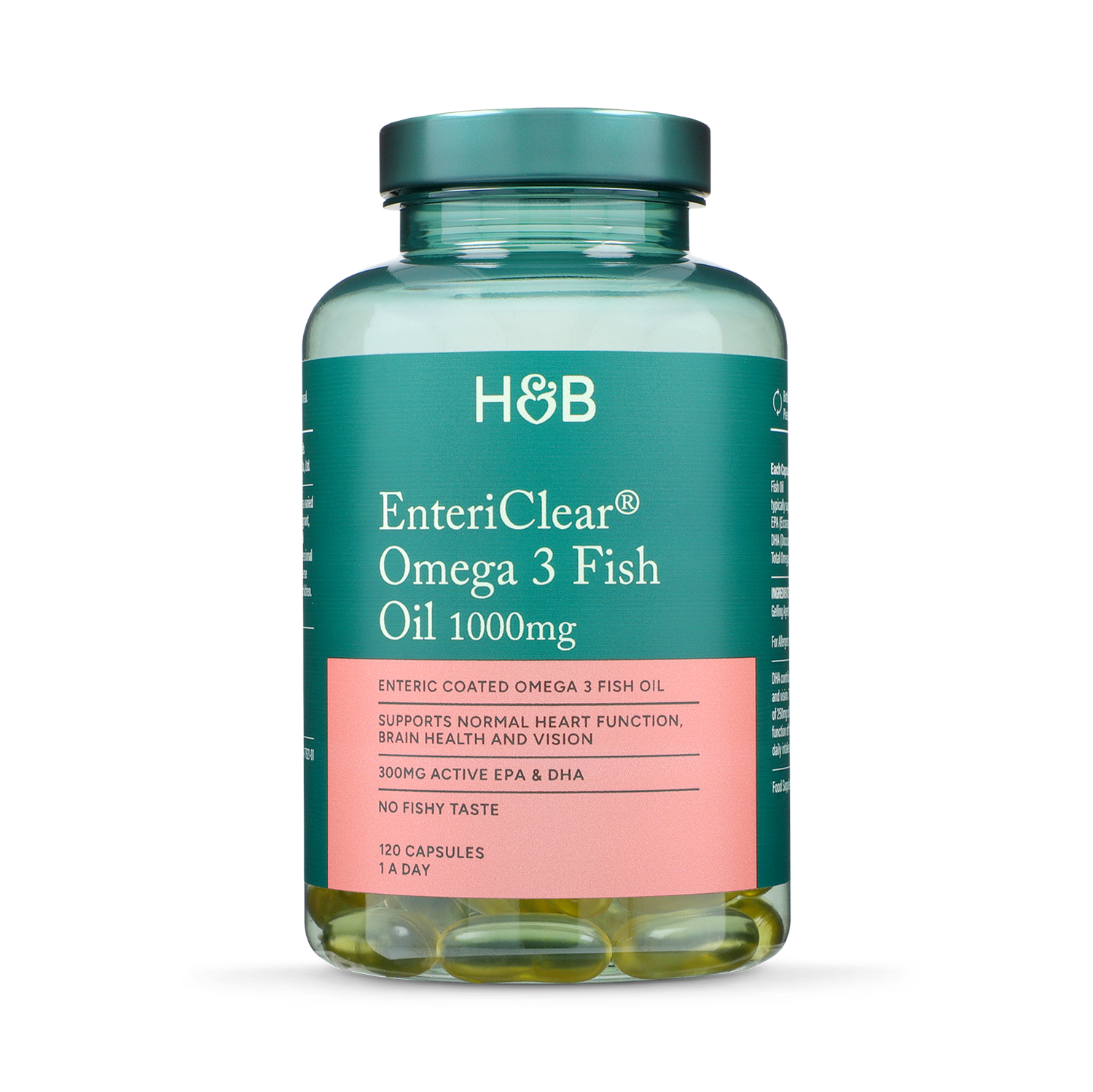 Holland & Barrett Enteric Coated Omega 3 Fish Oil 1000mg 120 Capsules