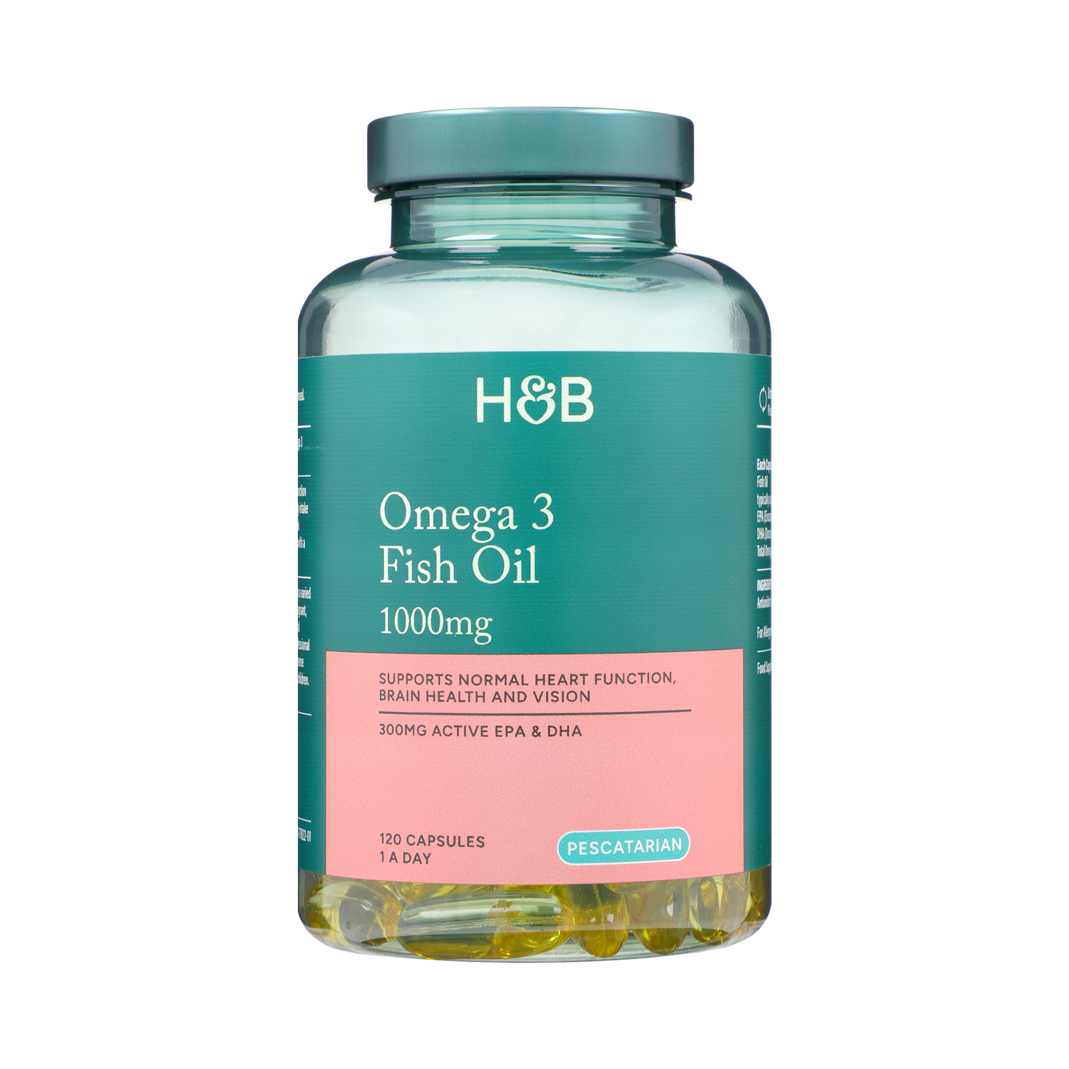 Holland & Barrett Pescatarian Omega 3 Fish Oil 1000mg 120 Capsules
