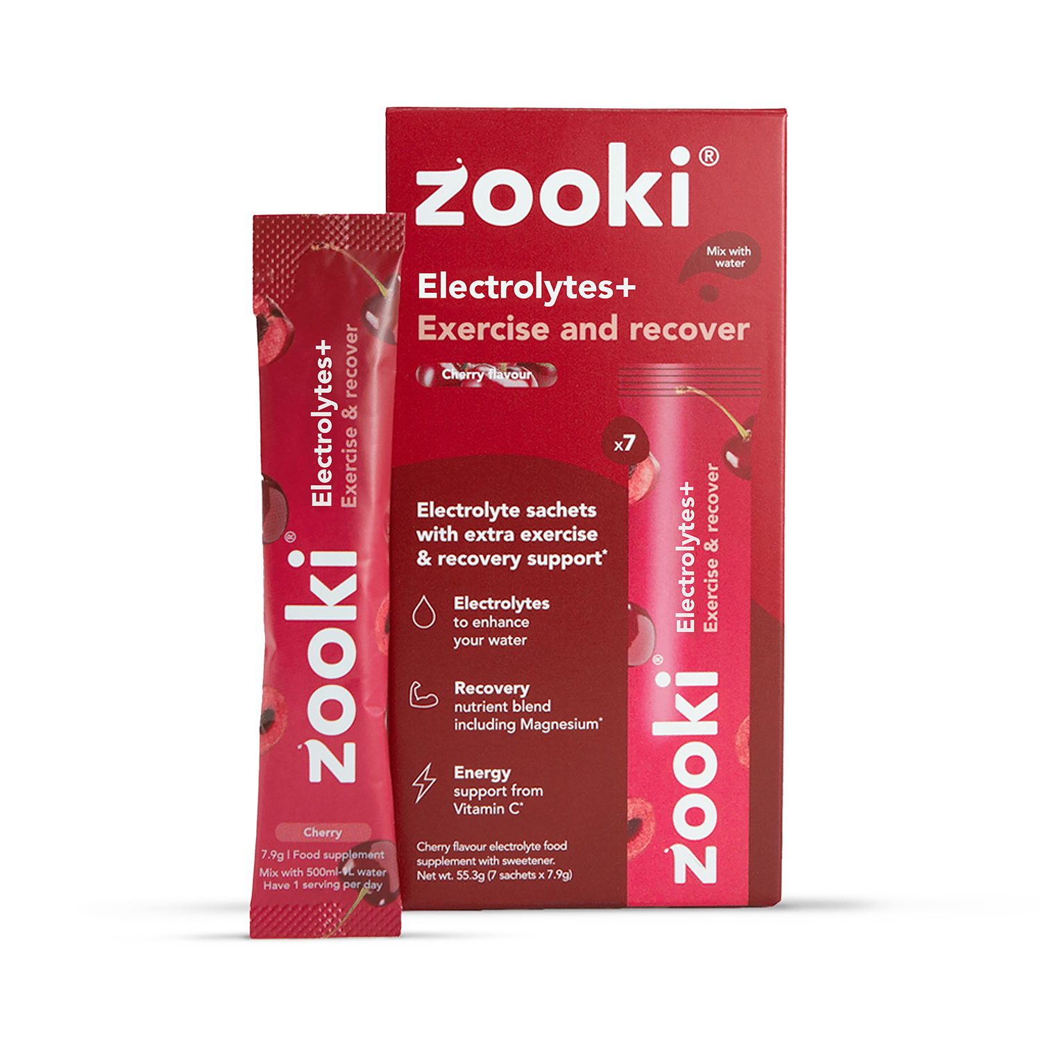 Zooki Electrolytes+ Exercise & Recover,
